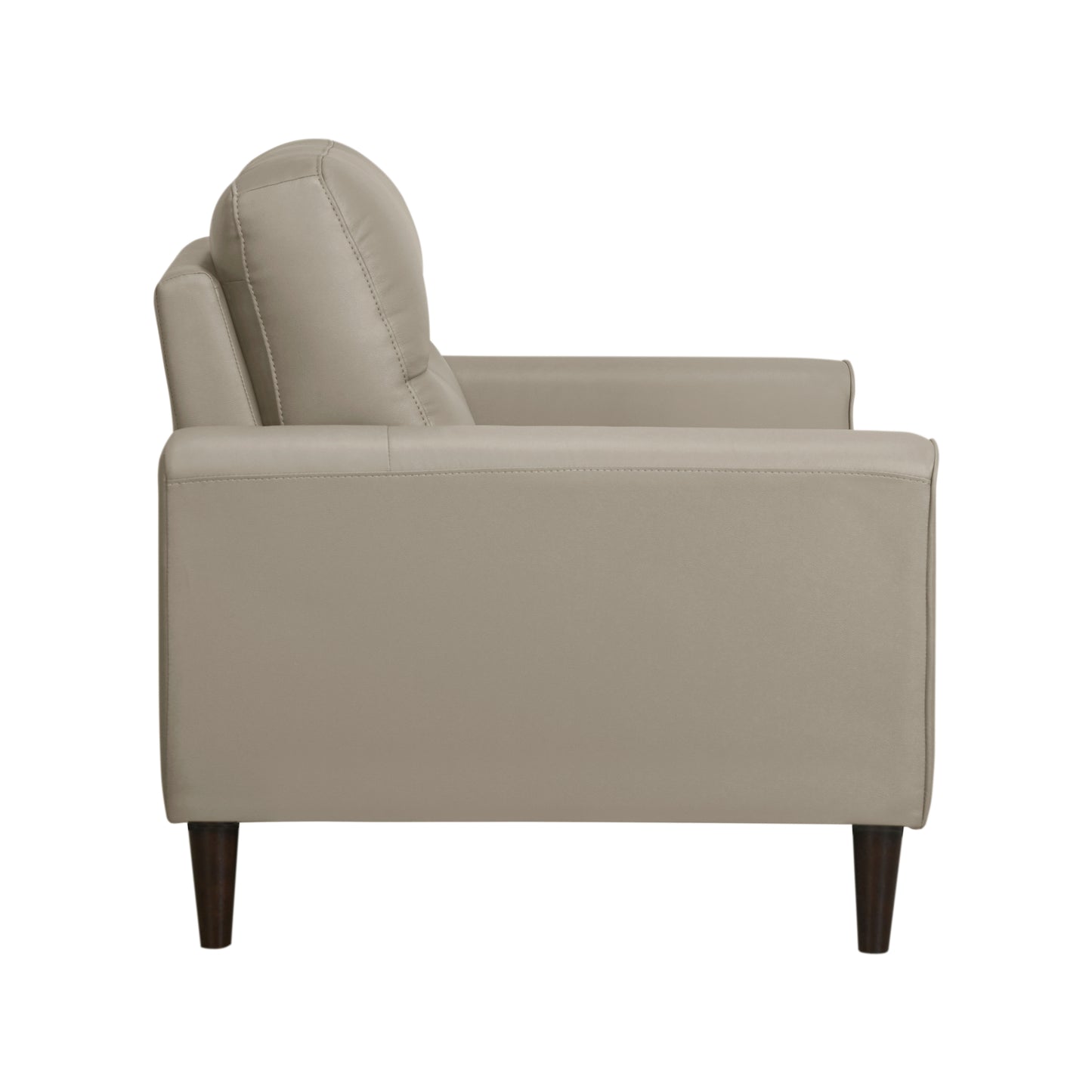 Homelegance Lewes Accent Chair in Latte Leather with Solid Wood Legs 8566LTE-1