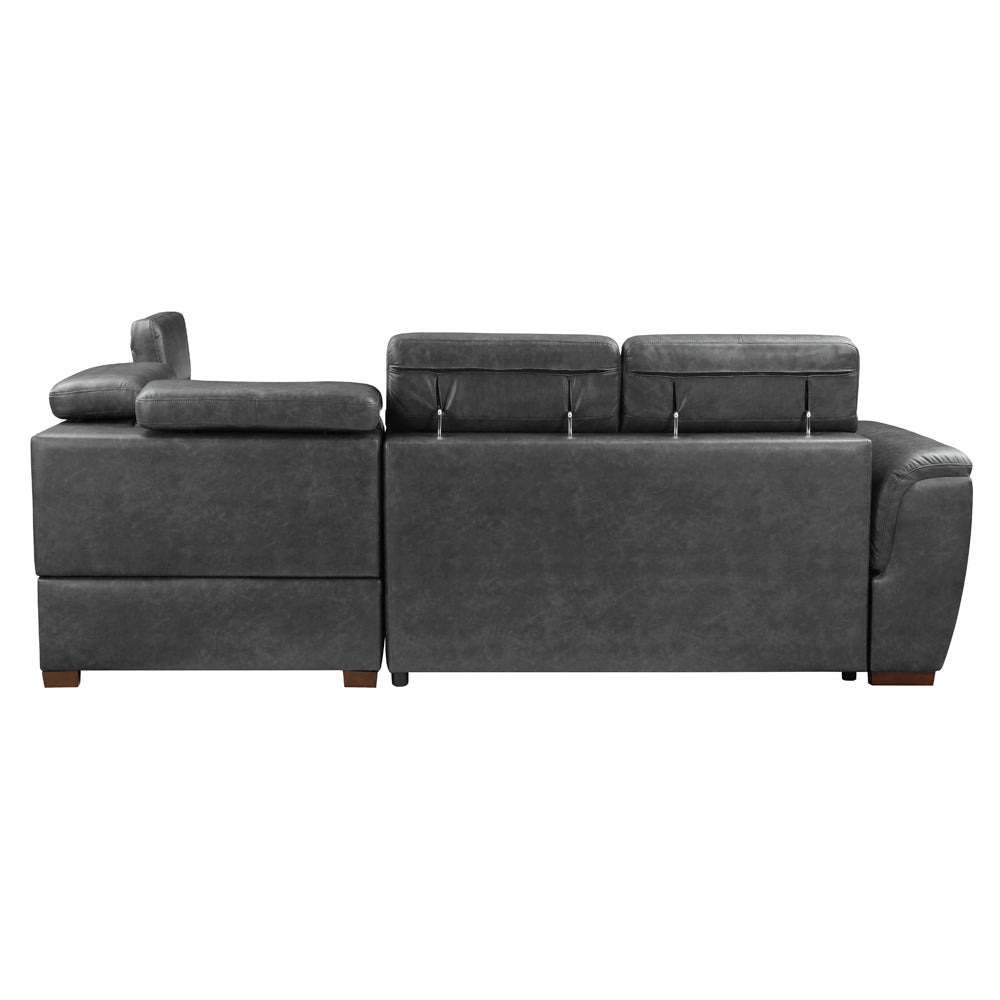 Homelegance Barre Sectional Sofa in Gray 8567GY-SC for Stylish Living Spaces