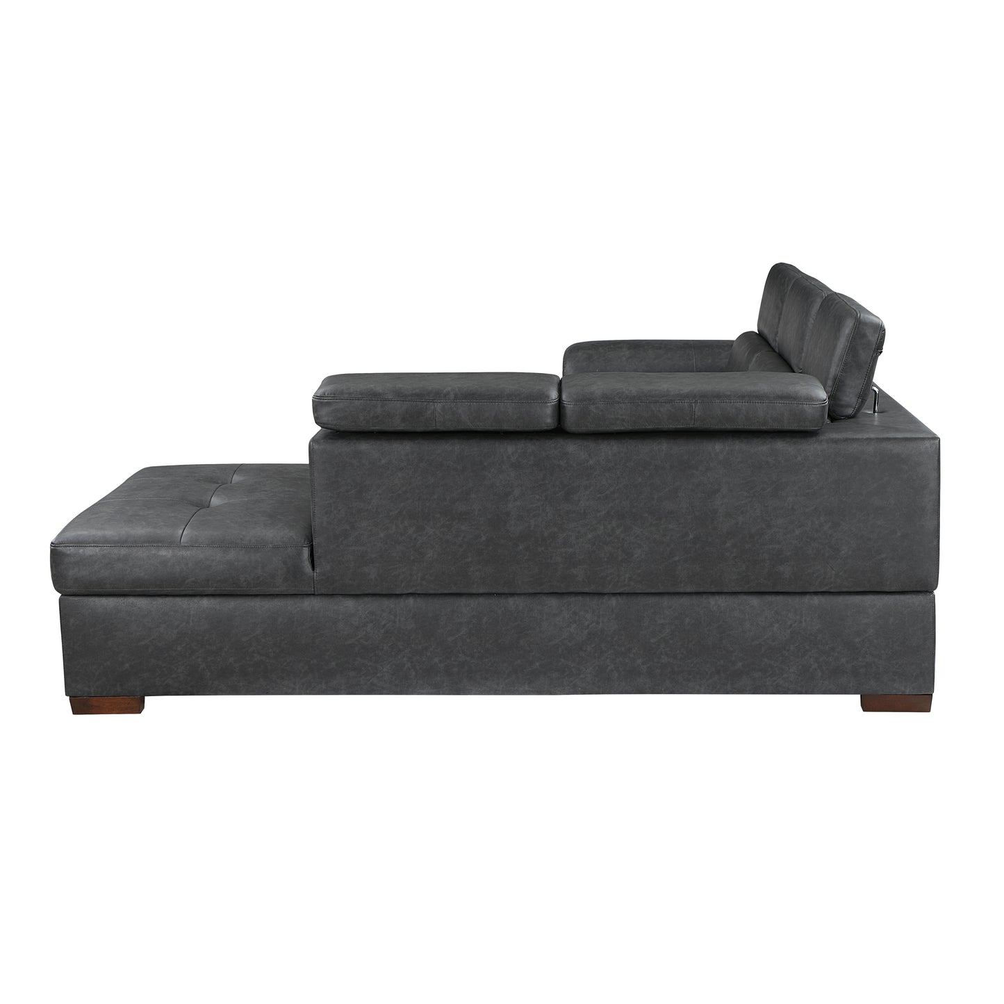 Homelegance Barre Sectional Sofa in Gray 8567GY-SC for Stylish Living Spaces