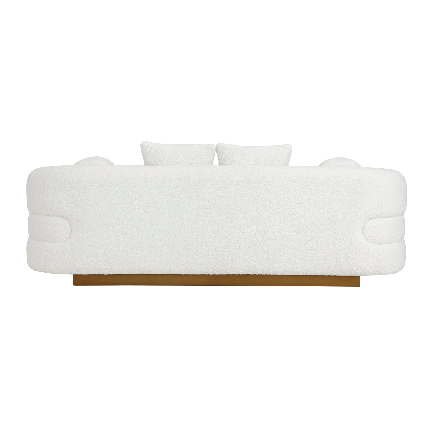 Homelegance Novella Sherpa Sectional Sofa in Gold Finish 8568WH-3