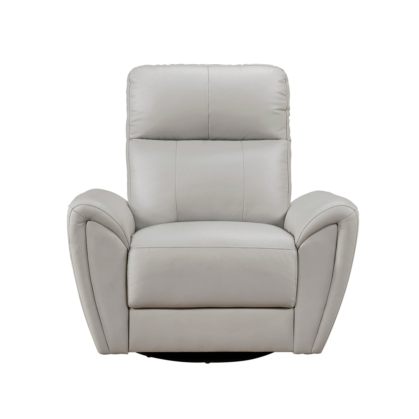 Homelegance Essex Swivel Glider Accent Chair in Gray Leather 8577GY-1