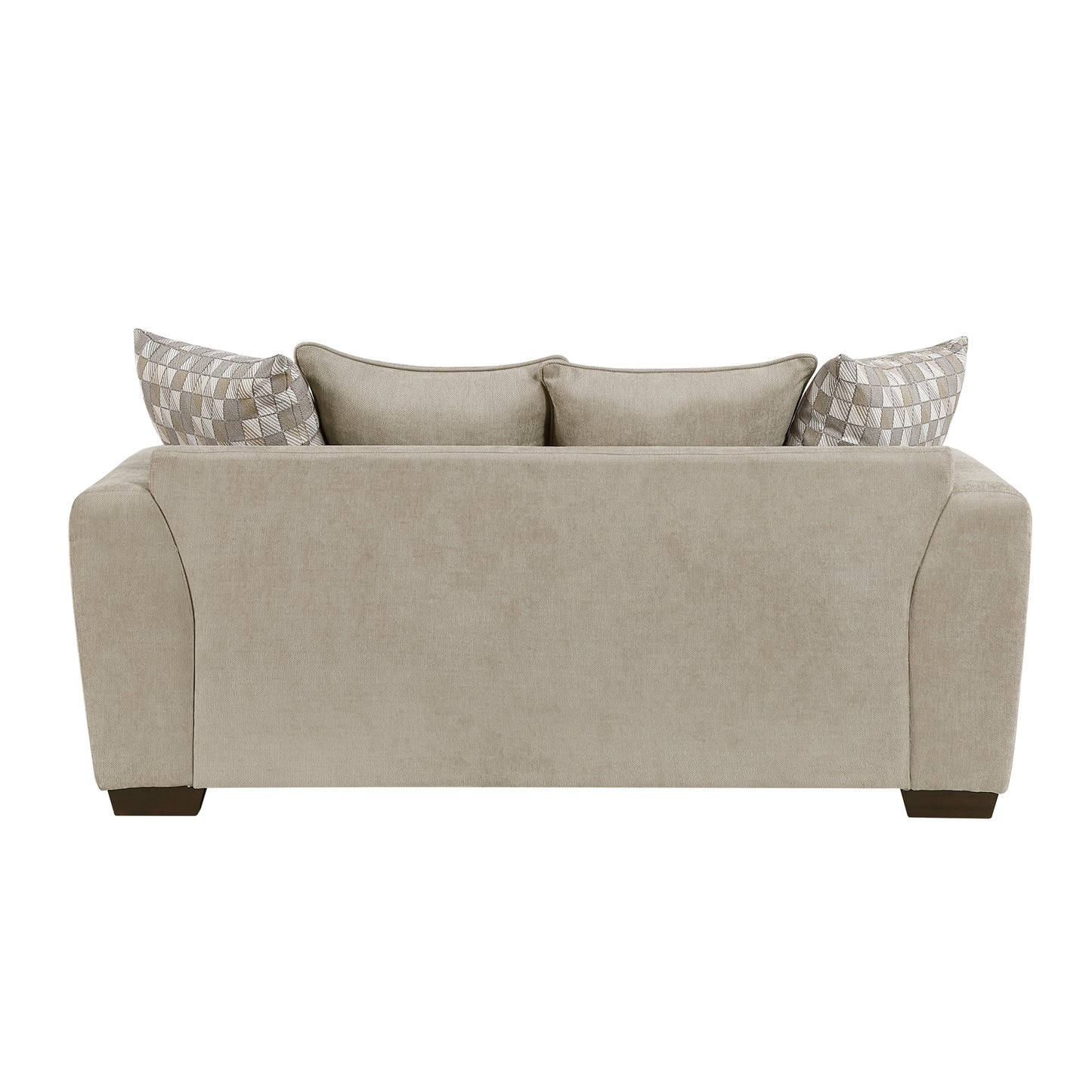 Homelegance Silverthorne Loveseat Light Brown Chenille Upholstery 8579SS-2