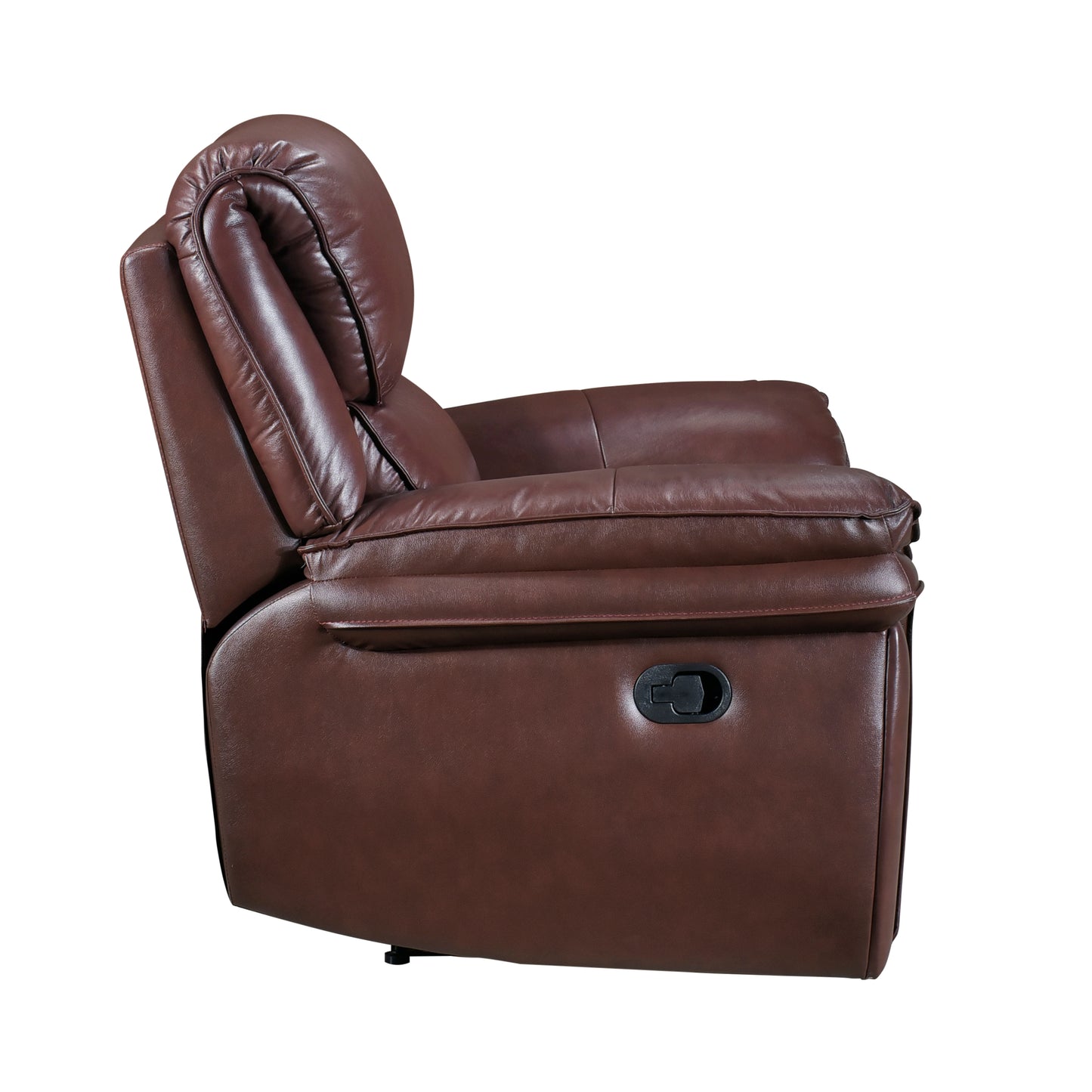 Homelegance Lyman Reclining Chair in Brown Leather 8588BR-1