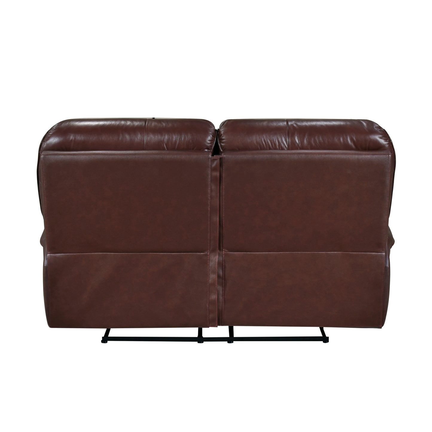 Homelegance Lyman Brown Leather Loveseat Reclining 8588BR-2