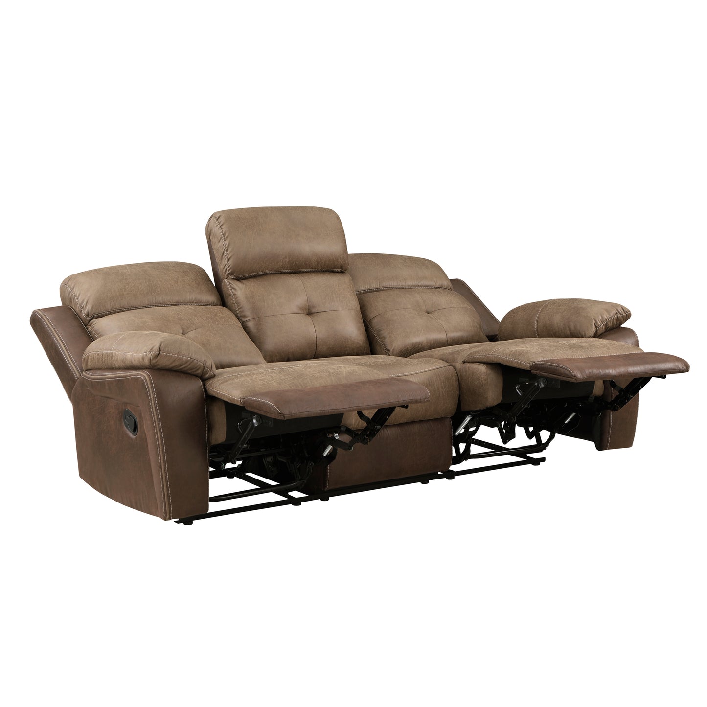Homelegance Glendale Brown Reclining Sectional Sofa 8599BR-3