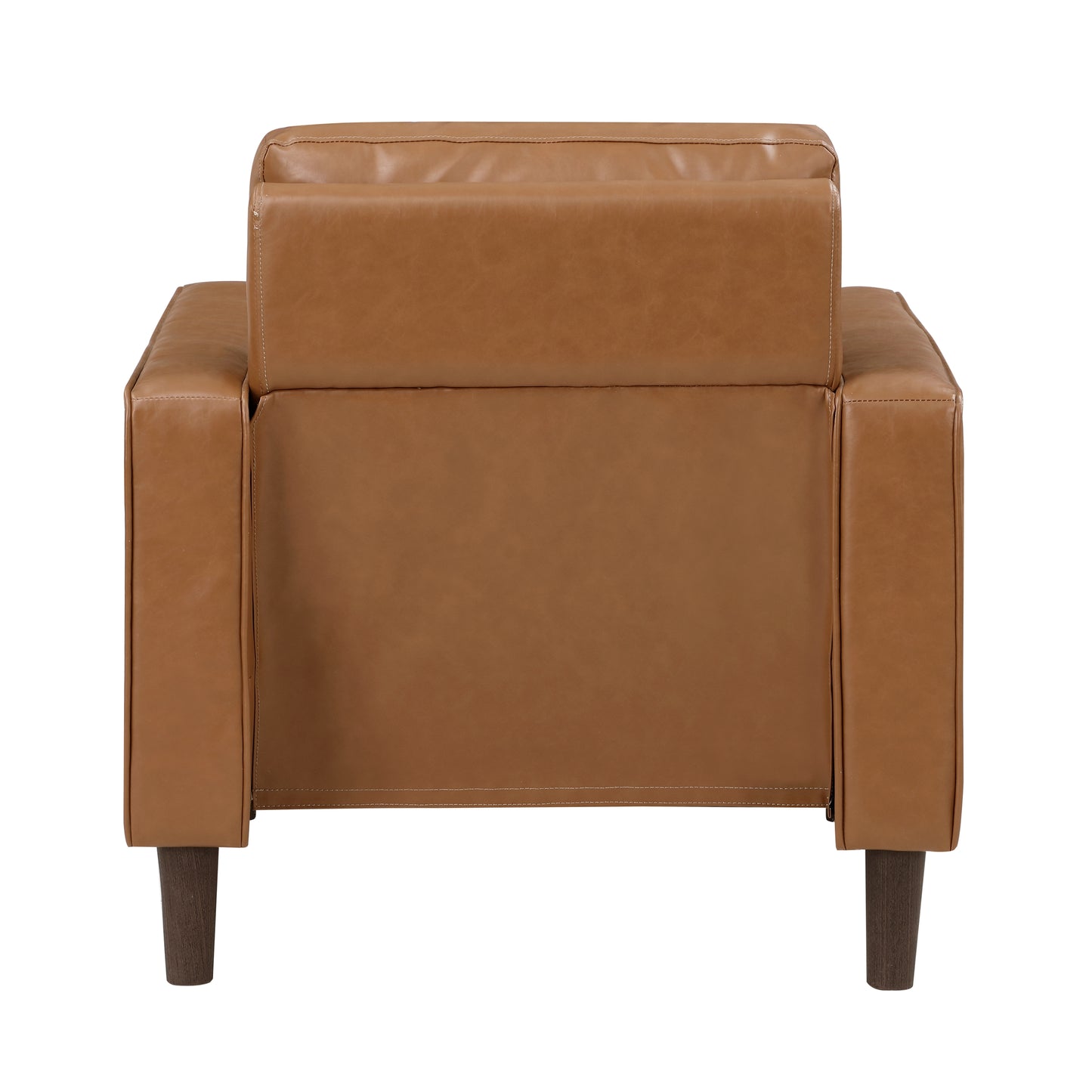 Homelegance Malcolm Accent Chair in Brown Faux Leather 9203BRW-1