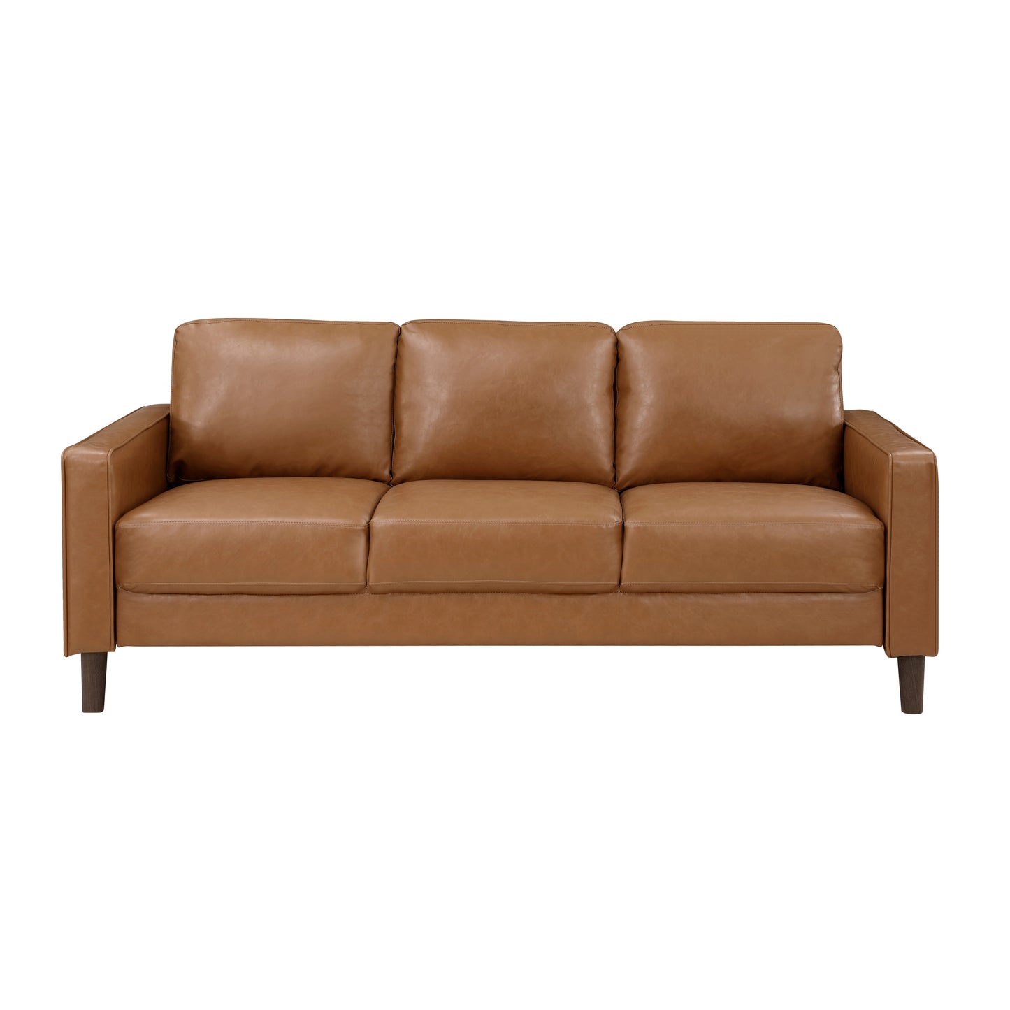 Homelegance Malcolm Sectional Sofa in Rich Brown Faux Leather 9203BRW-3
