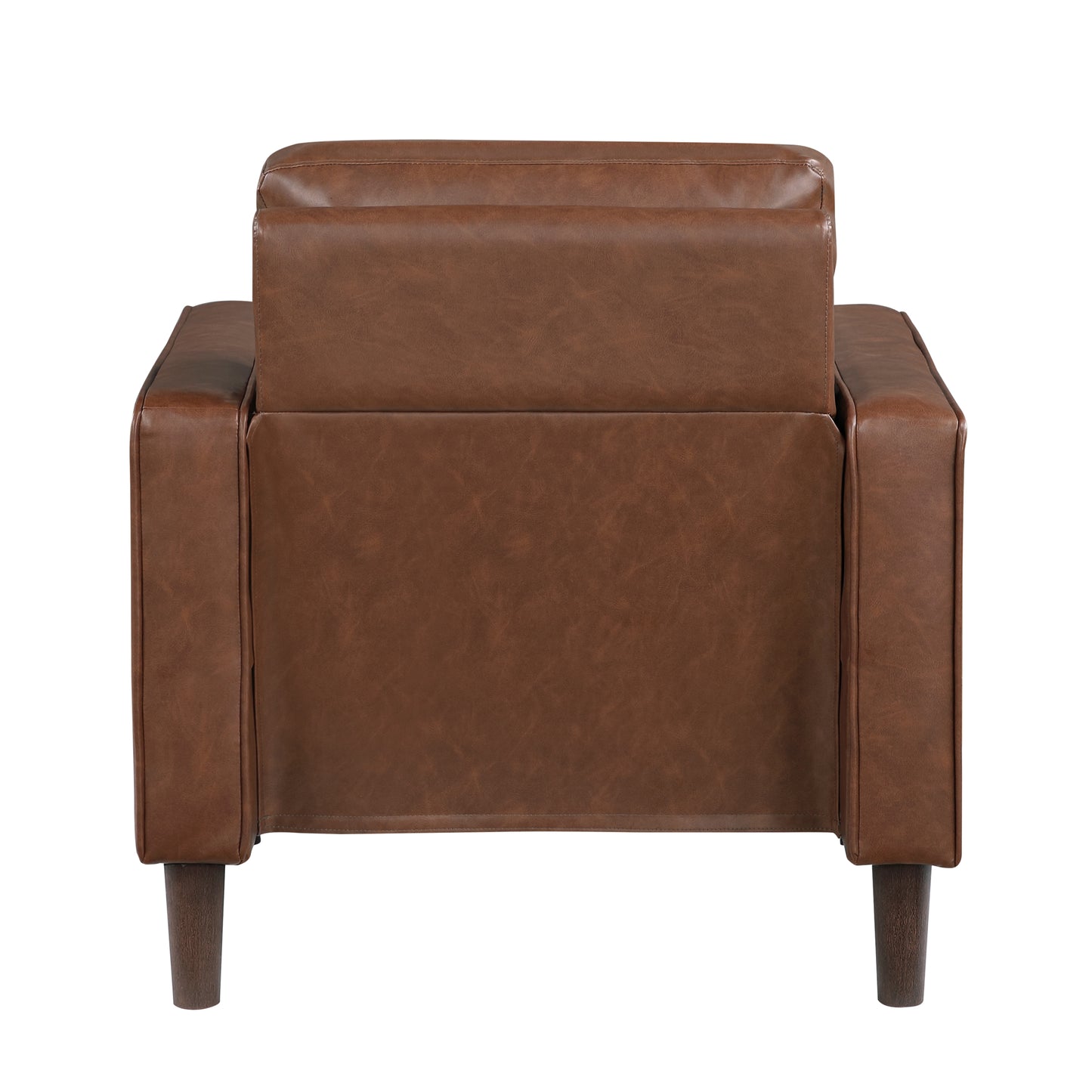 Homelegance Malcolm Accent Chair in Chocolate Faux Leather 9203CHC-1