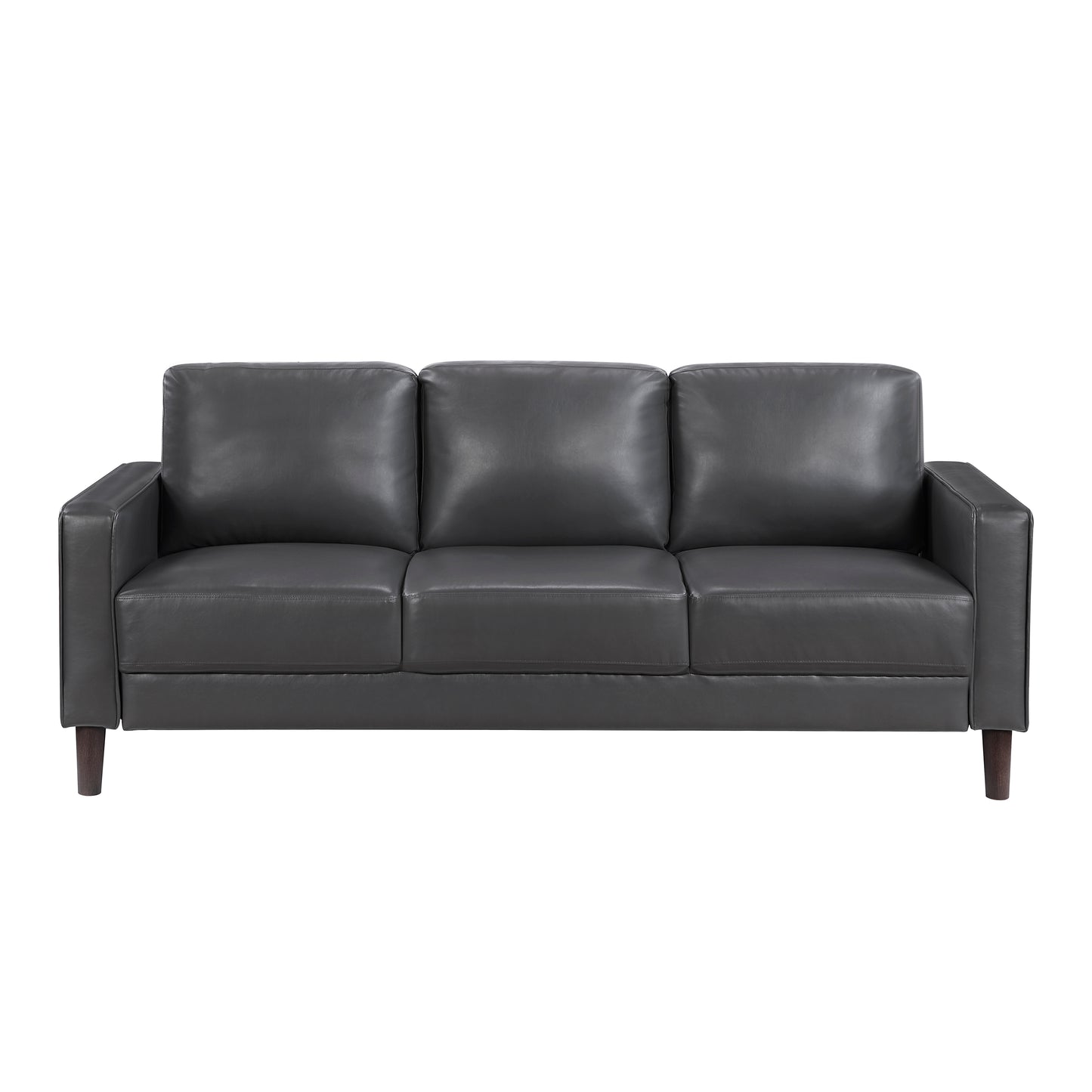 Homelegance Malcolm Dark Gray Faux Leather Sectional Sofa 9203DGY-3