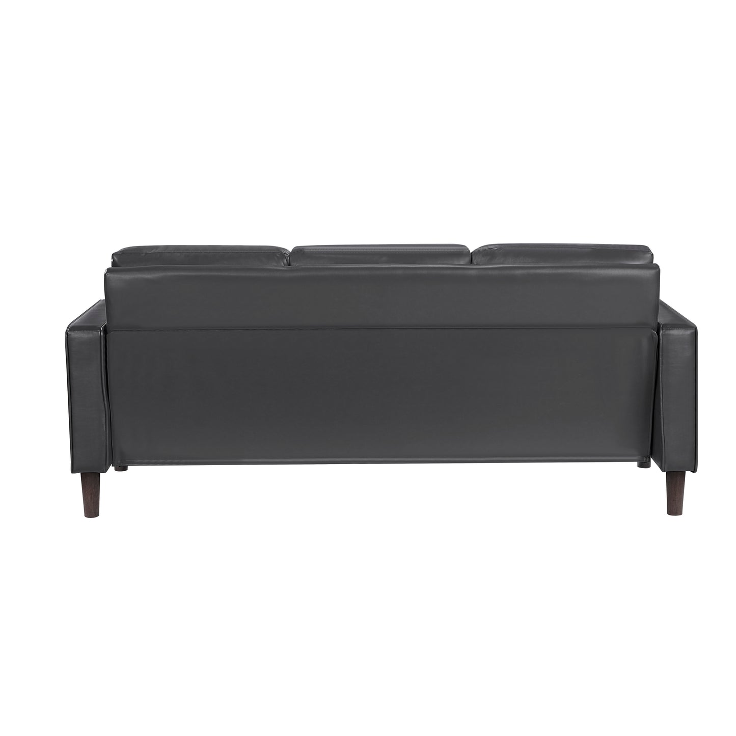 Homelegance Malcolm Dark Gray Faux Leather Sectional Sofa 9203DGY-3