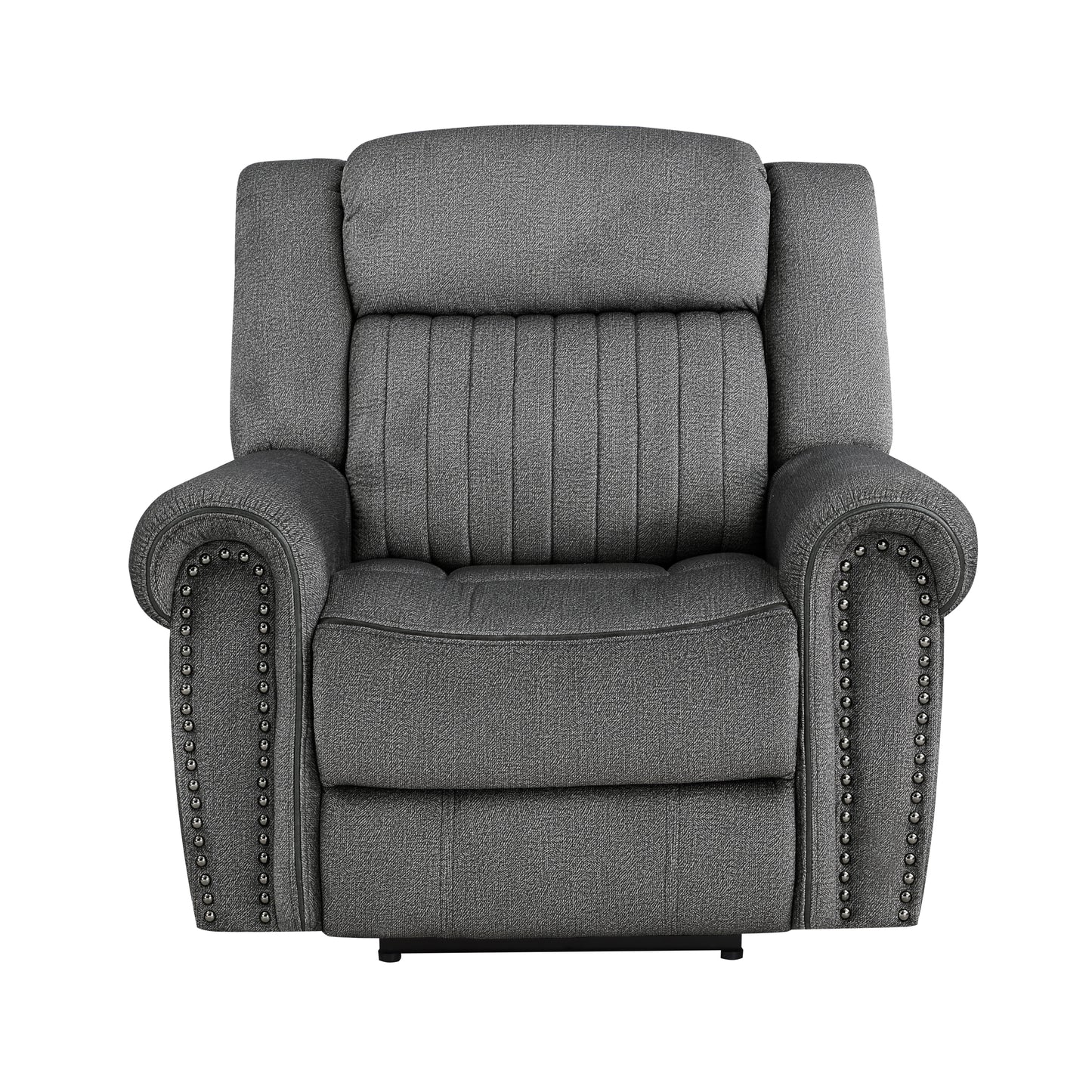 Homelegance Brennen Reclining Chair Power Recliner in Charcoal 9204CC-1PW