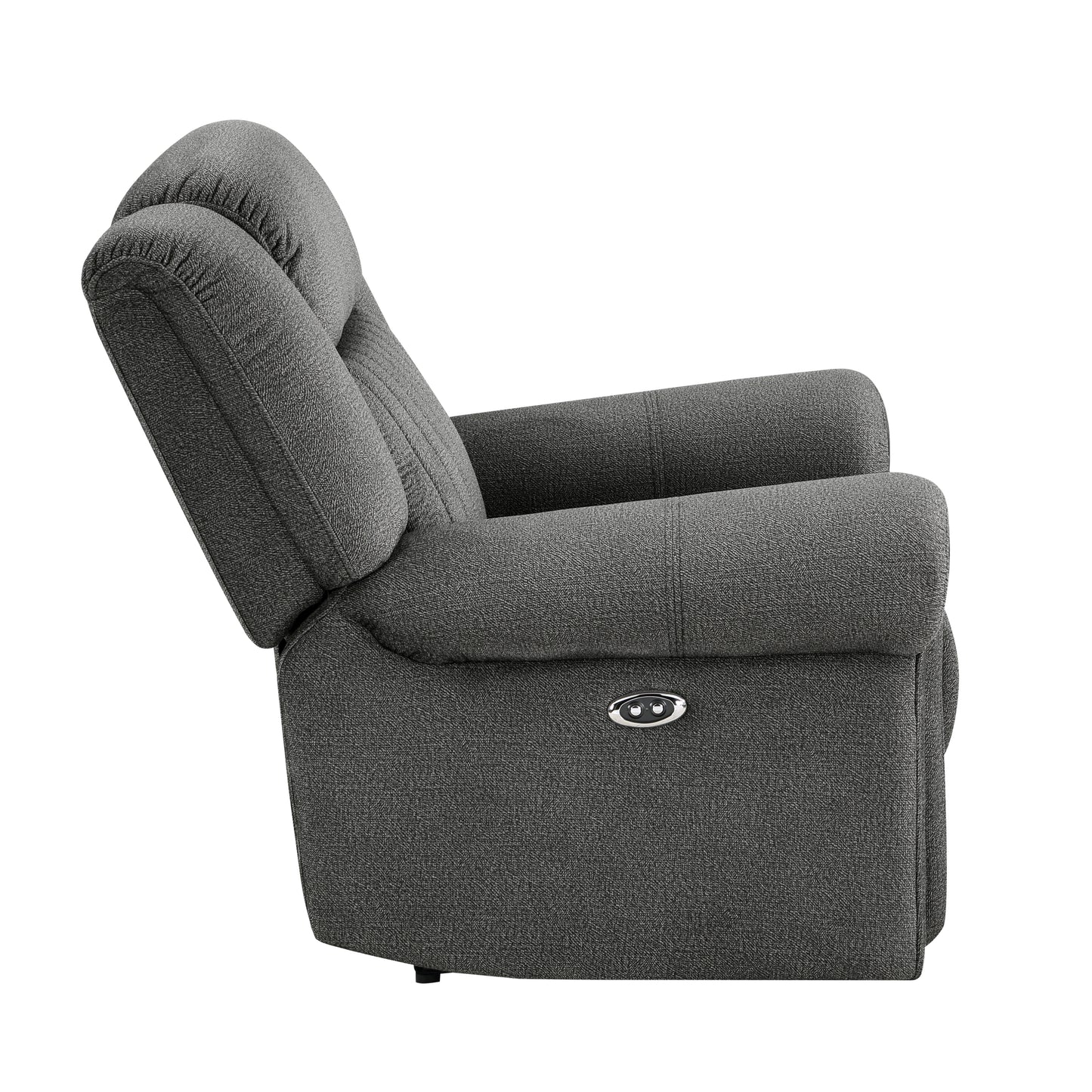 Homelegance Brennen Reclining Chair Power Recliner in Charcoal 9204CC-1PW