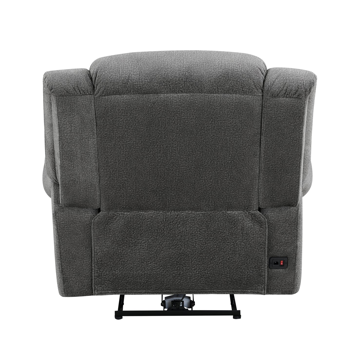 Homelegance Brennen Reclining Chair Power Recliner in Charcoal 9204CC-1PW