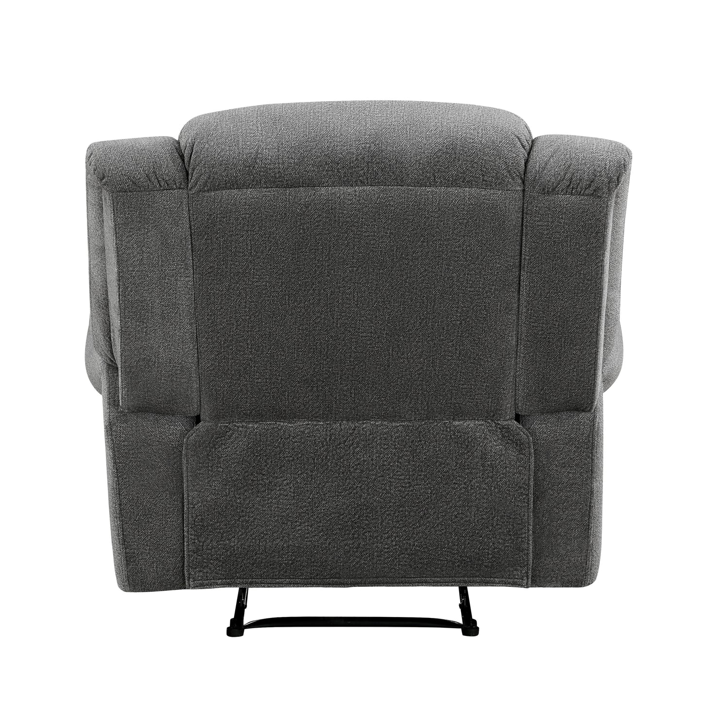 Homelegance Brennen Reclining Chair in Charcoal Textured Microfiber 9204CC-1