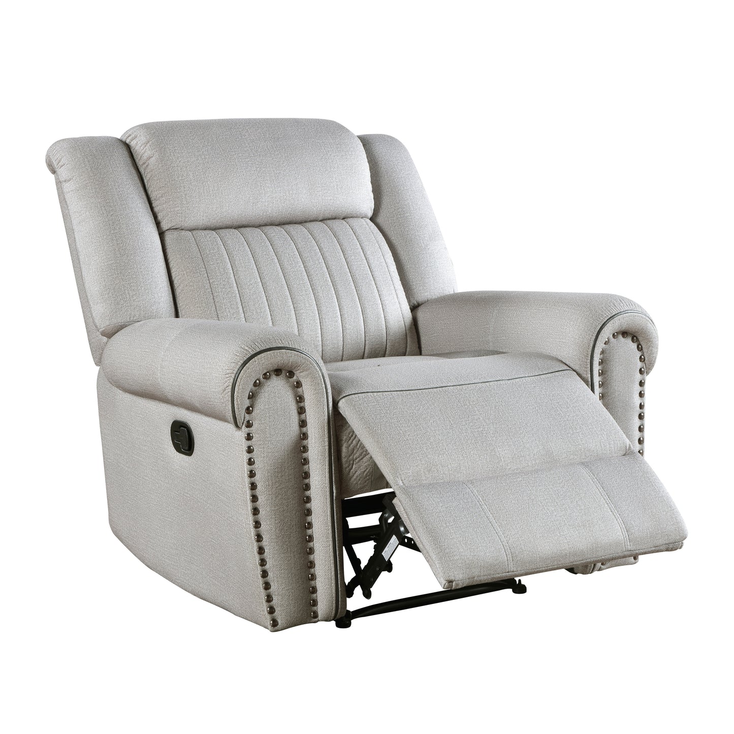 Homelegance Brennen Reclining Chair in Mist Textured Microfiber 9204MT-1