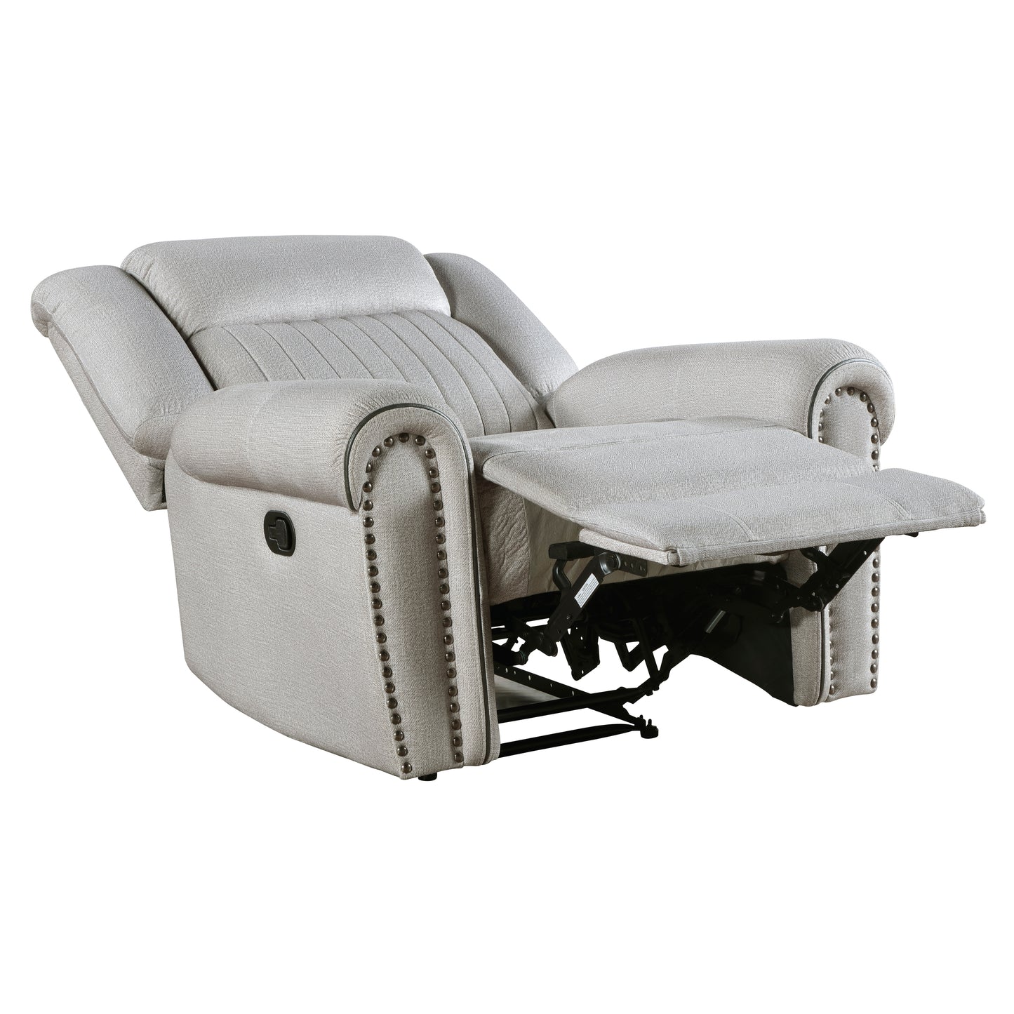 Homelegance Brennen Reclining Chair in Mist Textured Microfiber 9204MT-1