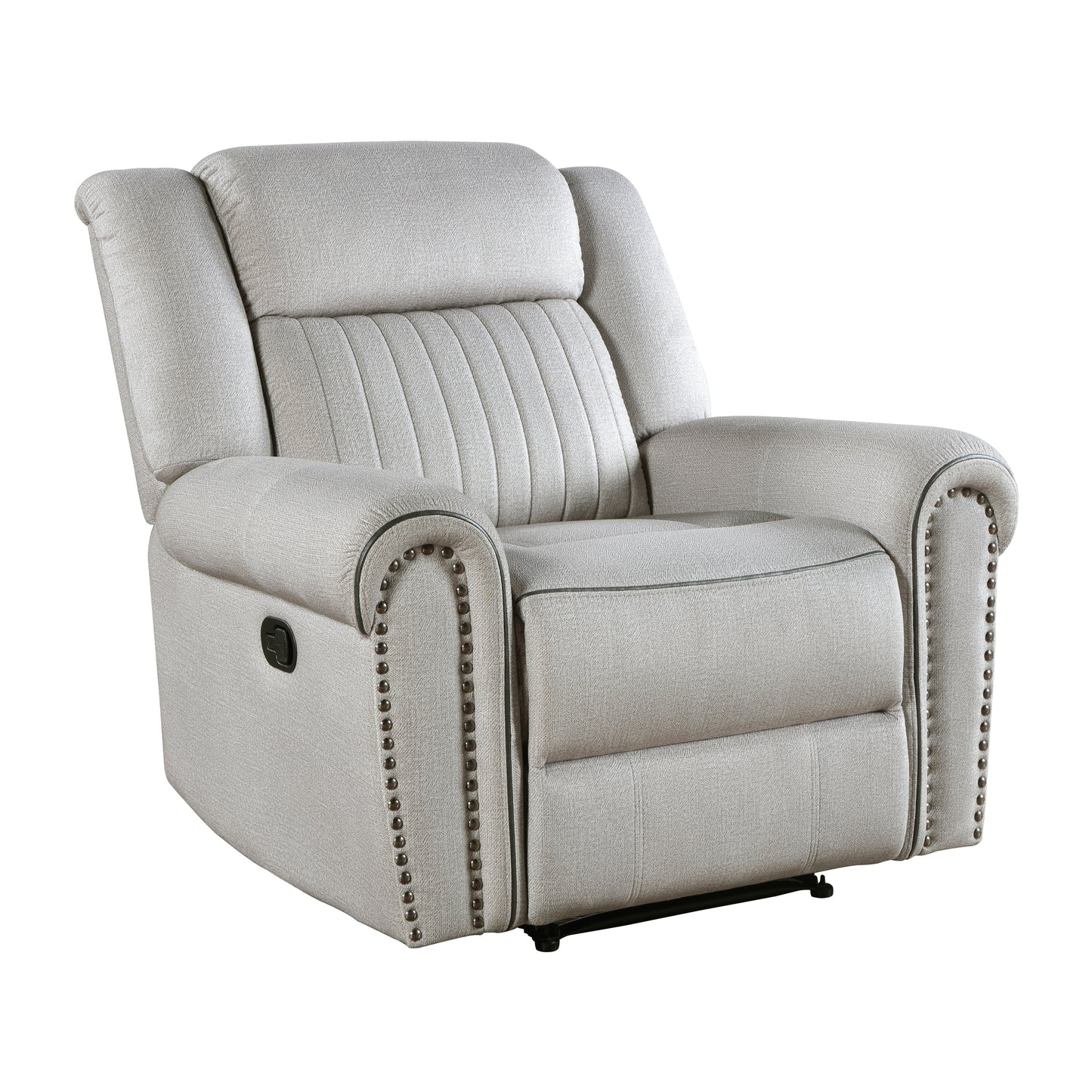 Homelegance Brennen Reclining Chair in Mist Textured Microfiber 9204MT-1
