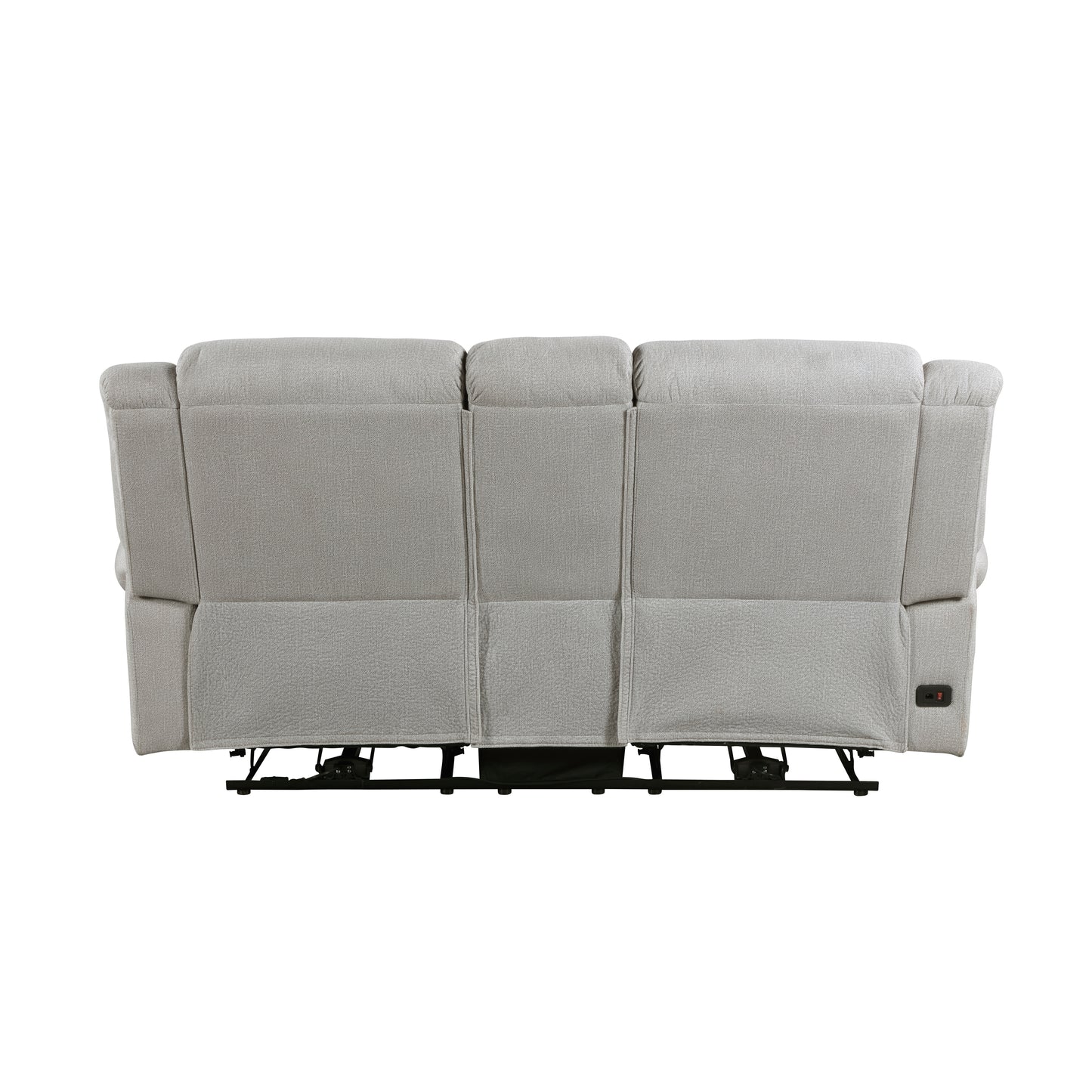 Homelegance Brennen Loveseat Power Reclining Mist with Center Console 9204MT-2PW