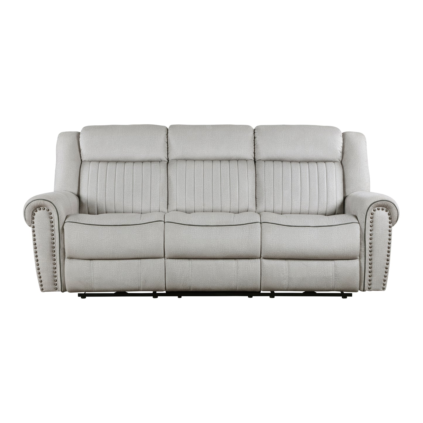 Homelegance Brennen Sectional Sofa Mist-Hued Microfiber Power Recliner 9204MT-3PW