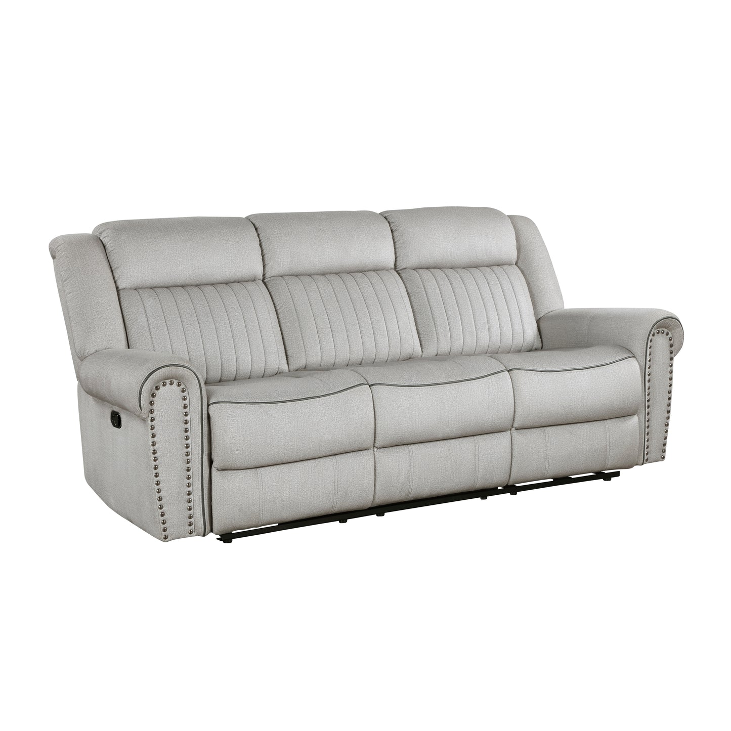 Homelegance Brennen Mist Double Reclining Sectional Sofa 9204MT-3