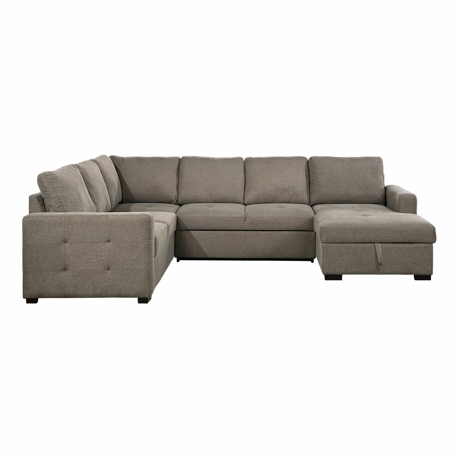Homelegance Elton Sectional Sofa in Brown 9206BR-33LRC