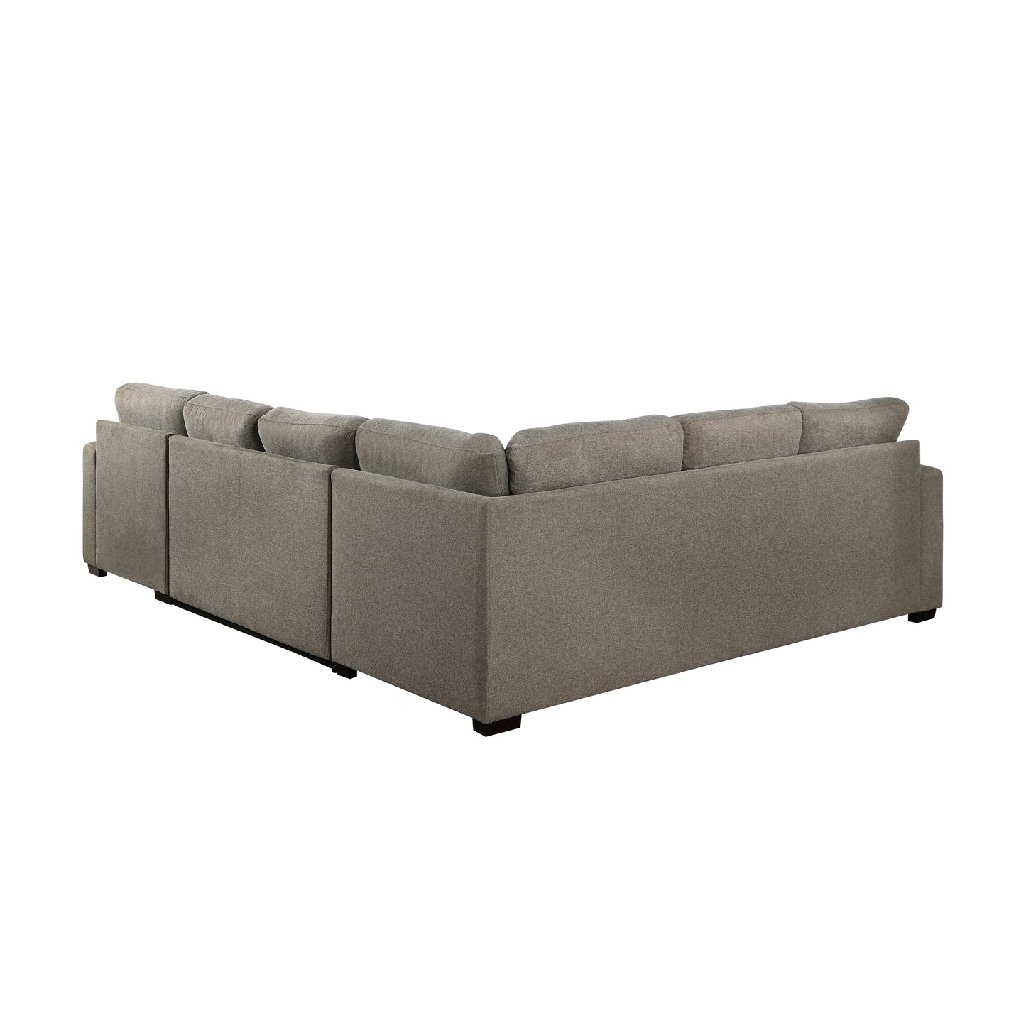 Homelegance Elton Sectional Sofa in Brown 9206BR-33LRC