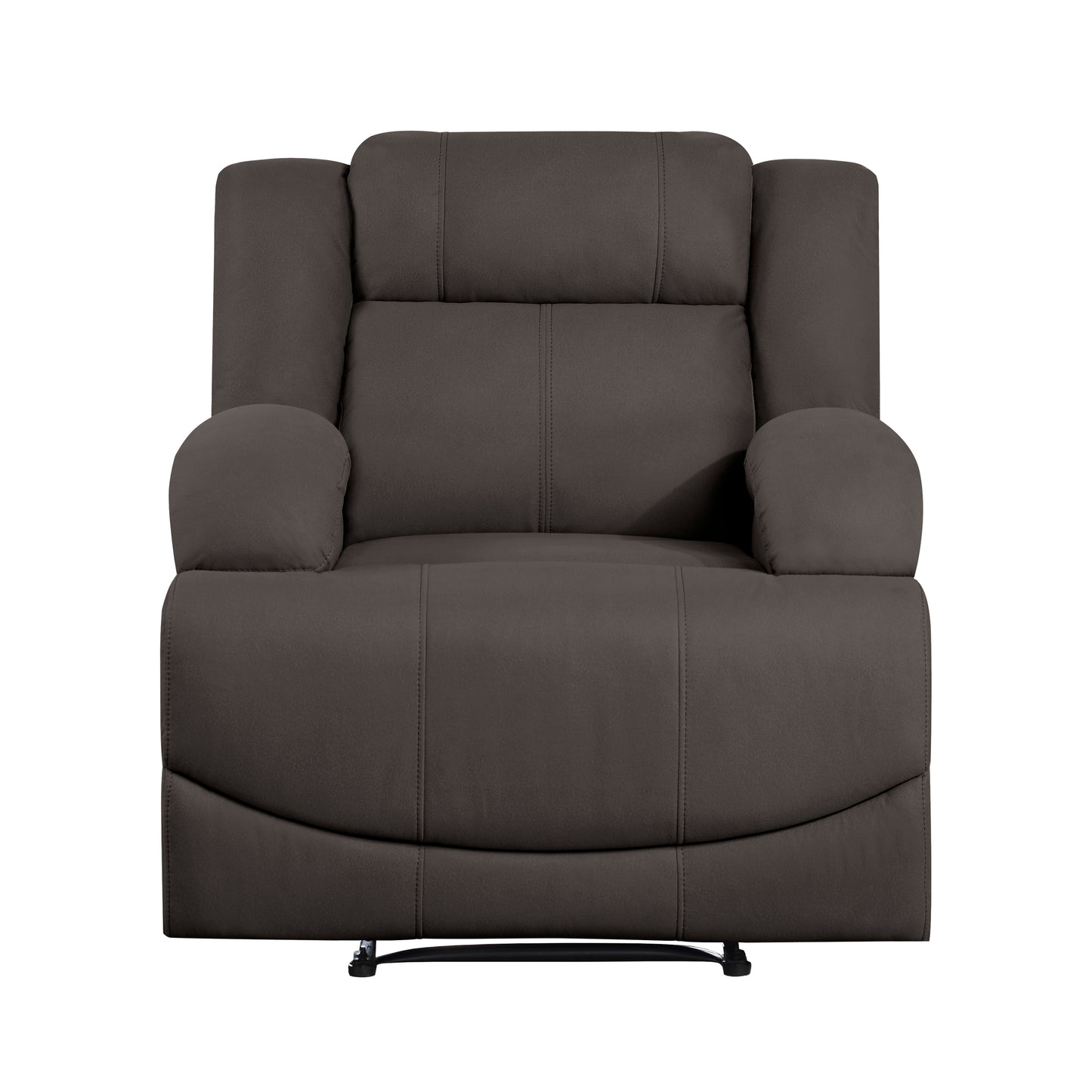 Homelegance Camryn Reclining Chair in Chocolate Polished Microfiber 9207CHC-1