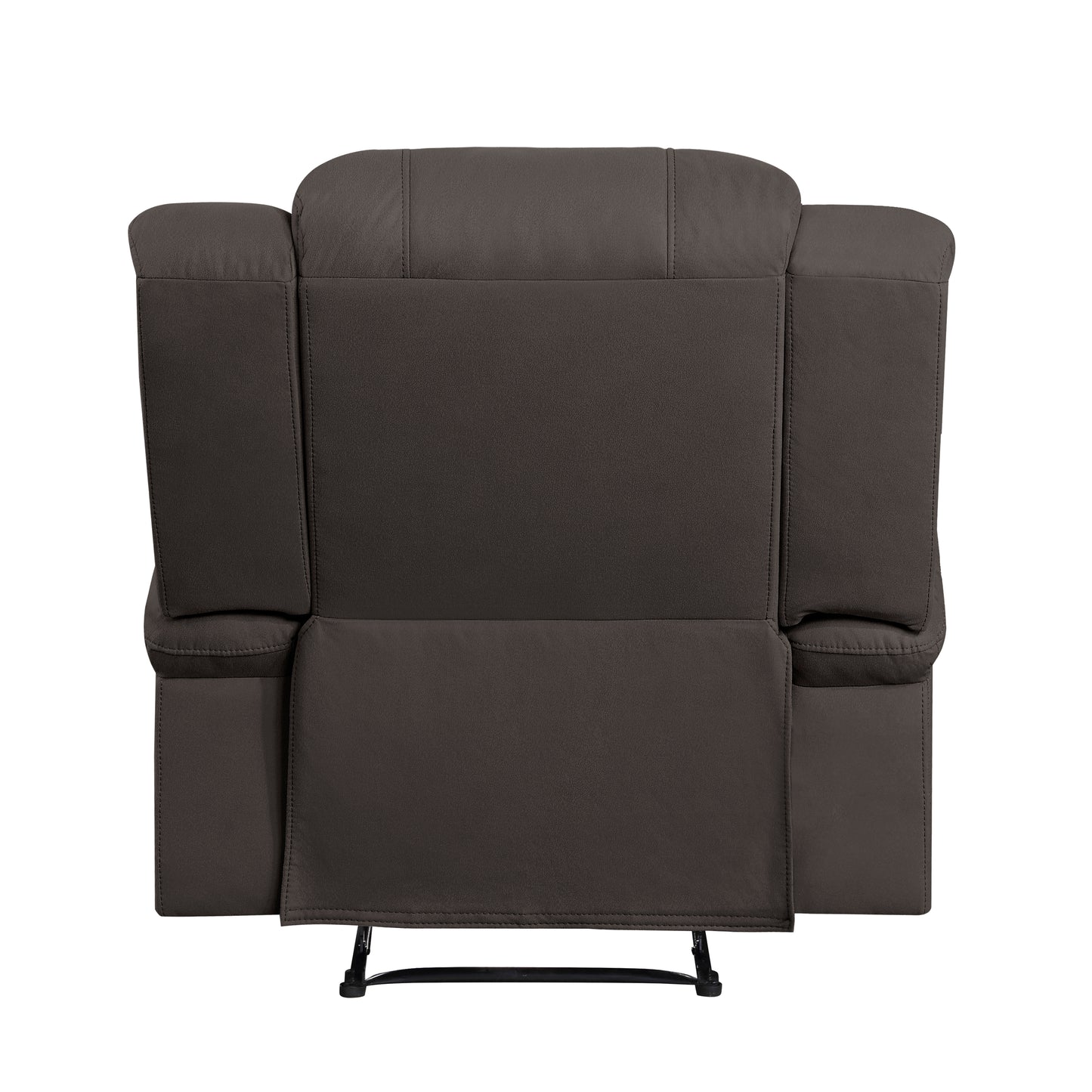 Homelegance Camryn Reclining Chair in Chocolate Polished Microfiber 9207CHC-1
