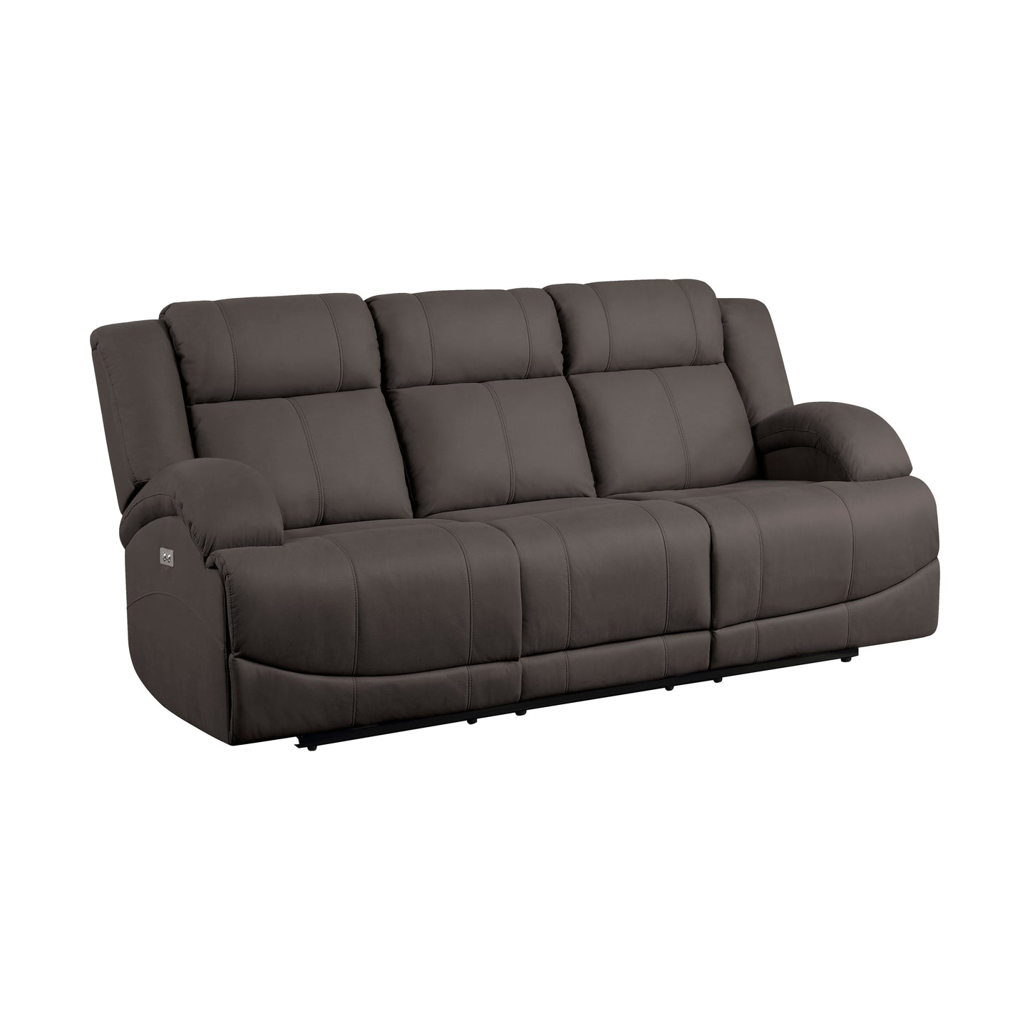 Homelegance Camryn Power Reclining Sofa in Chocolate 9207CHC-3PW