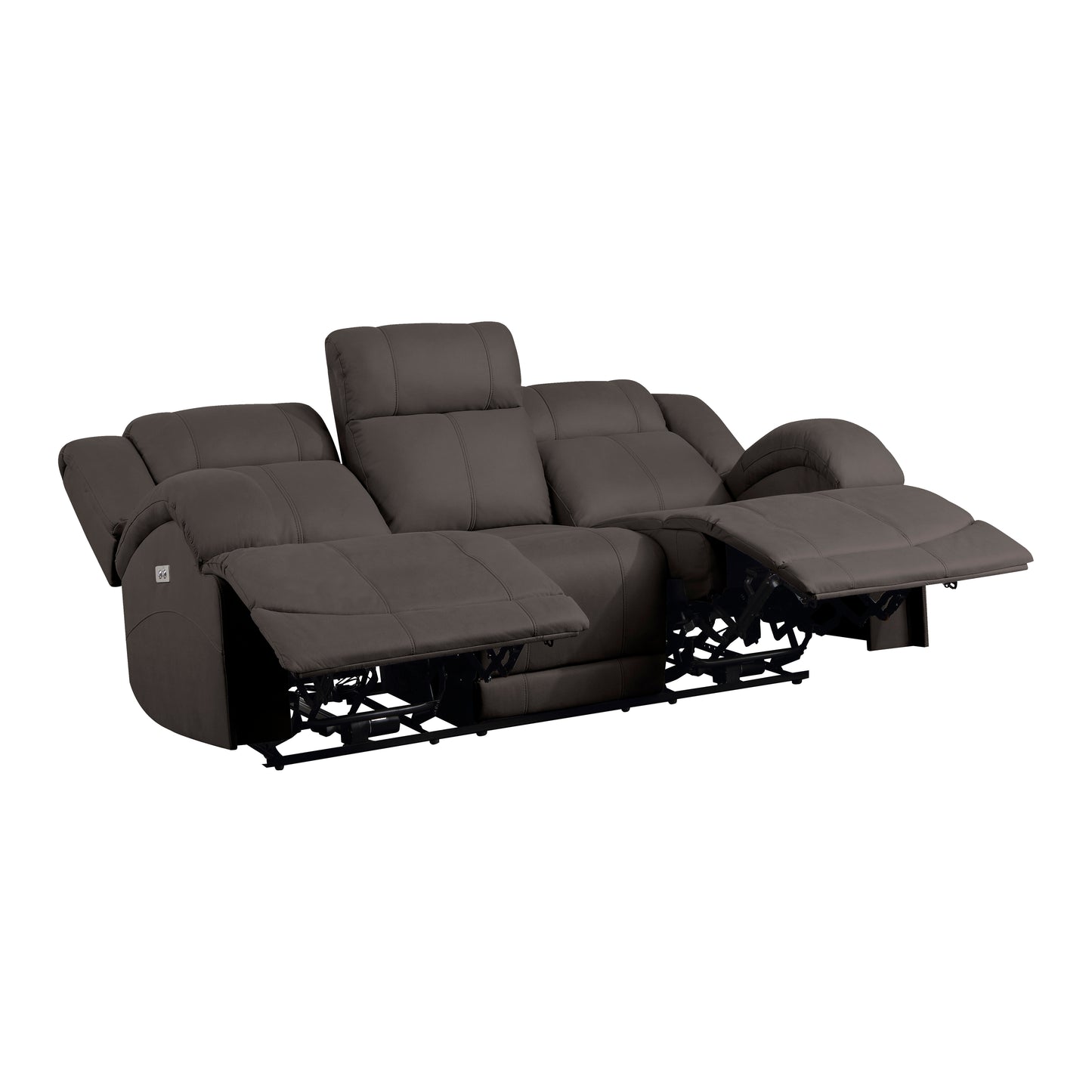 Homelegance Camryn Power Reclining Sofa in Chocolate 9207CHC-3PW