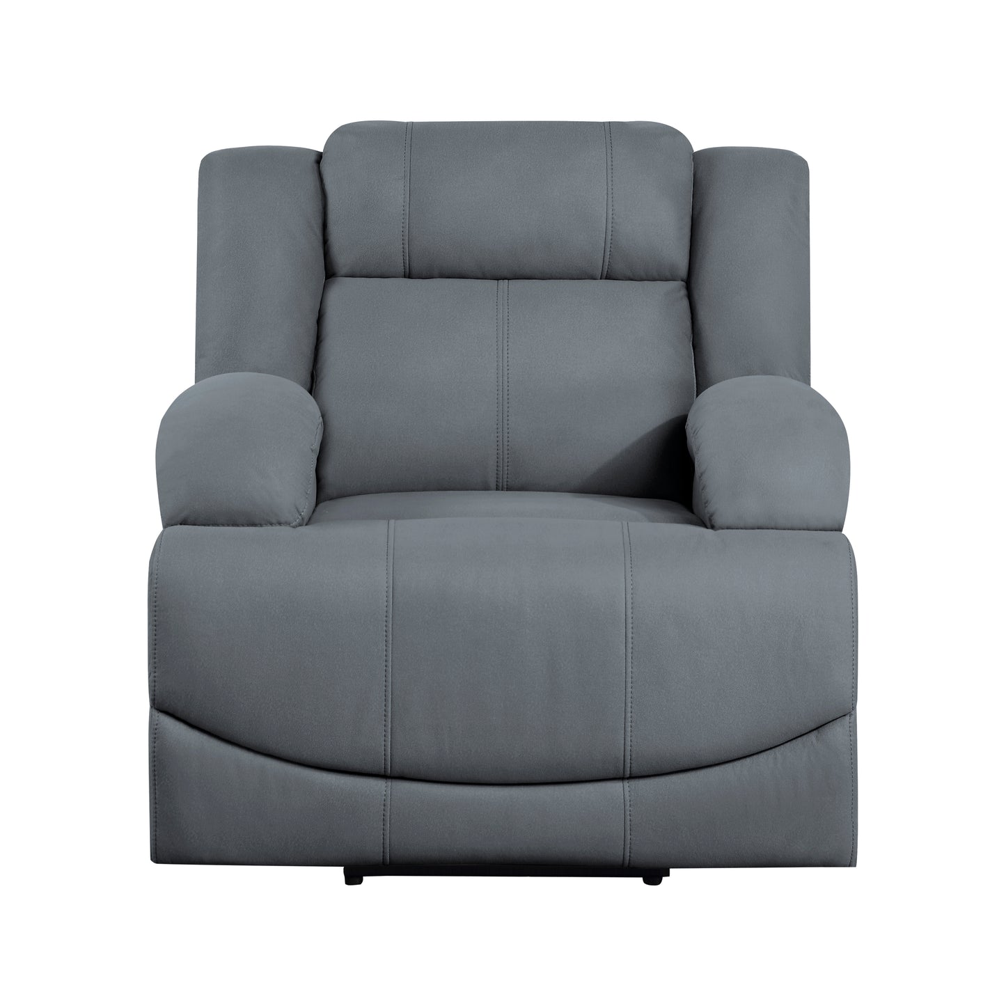 Homelegance Camryn Reclining Chair Power Recliner in Graphite Blue 9207GPB-1PW