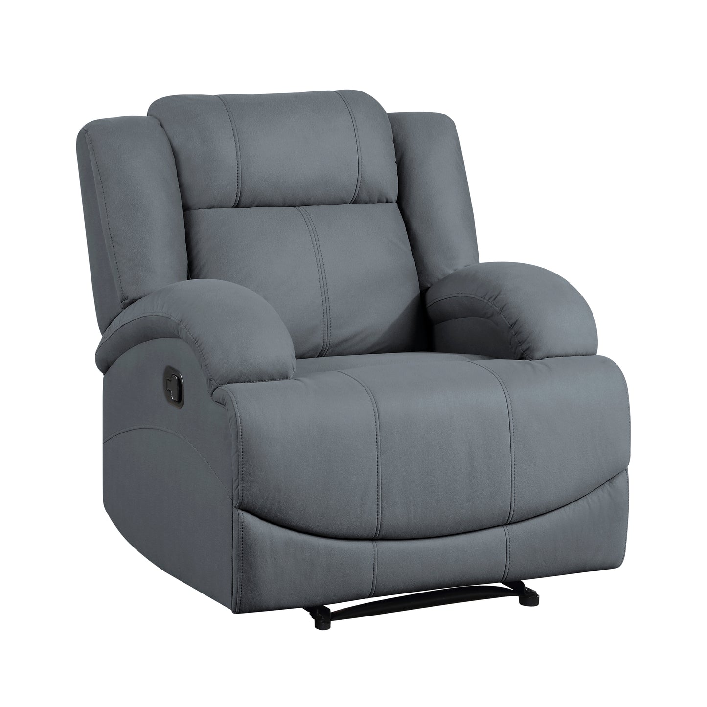 Homelegance Camryn Reclining Chair in Graphite Blue 9207GPB-1