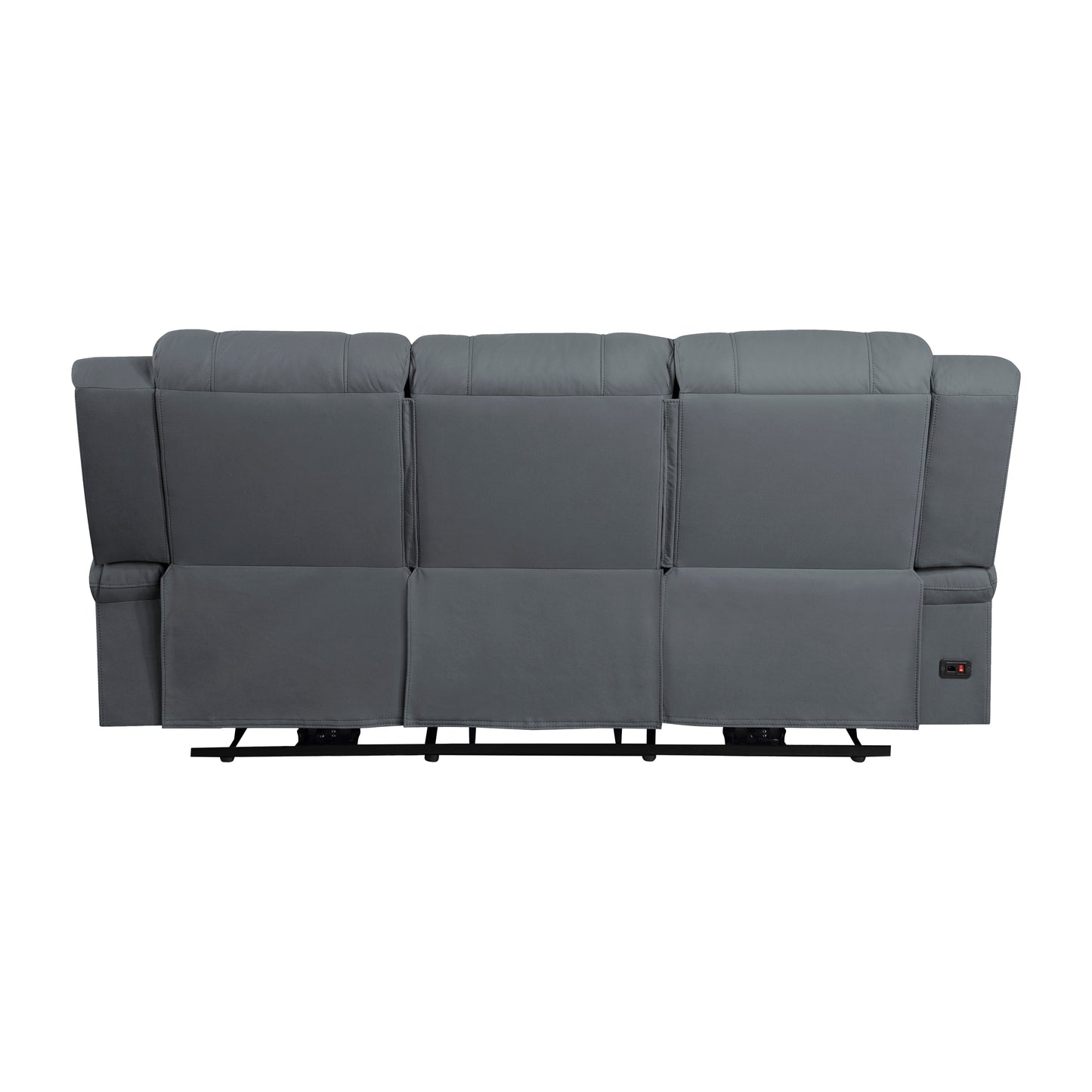 Homelegance Camryn Graphite Blue Power Reclining Sectional Sofa 9207GPB-3PW