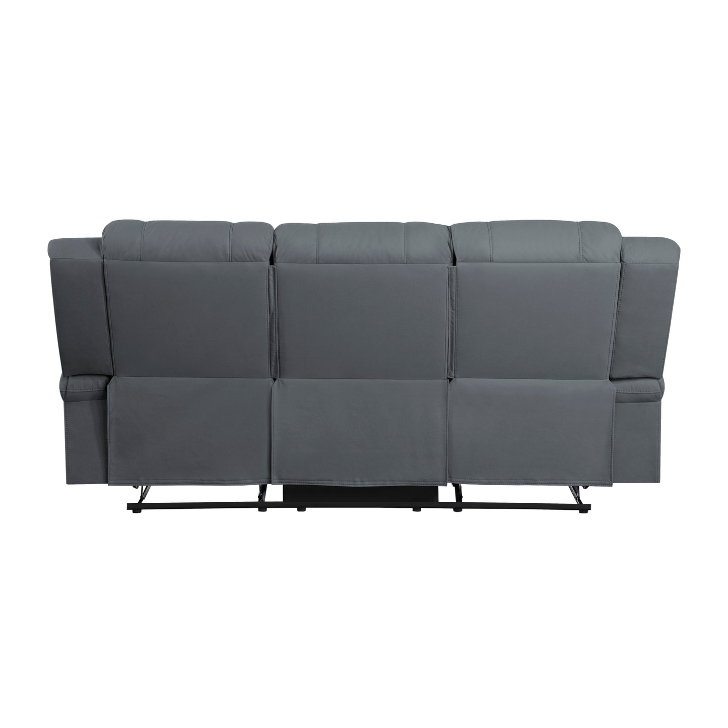 Homelegance Camryn Graphite Blue Double Reclining Sectional Sofa 9207GPB-3