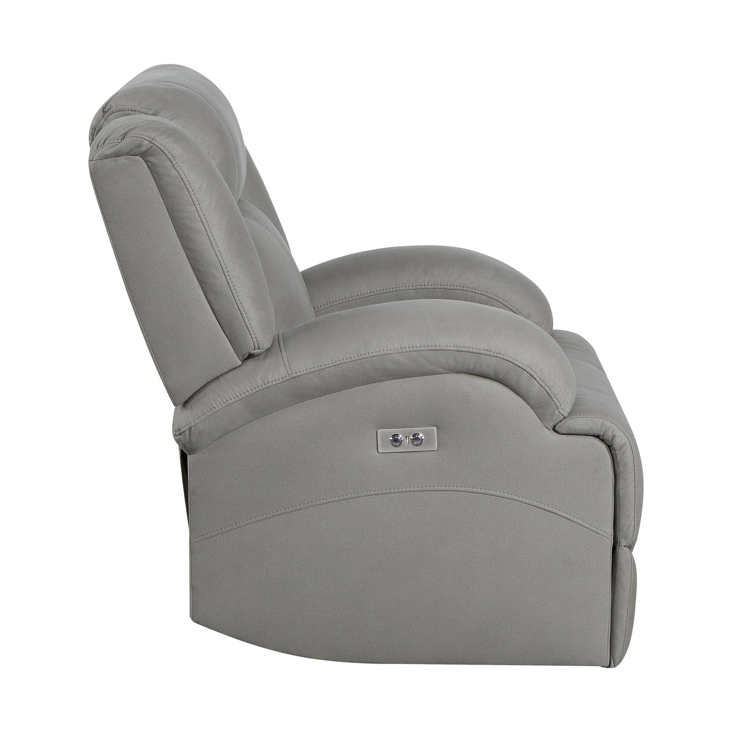Homelegance Camryn Reclining Chair Power Recliner in Gray 9207GRY-1PW