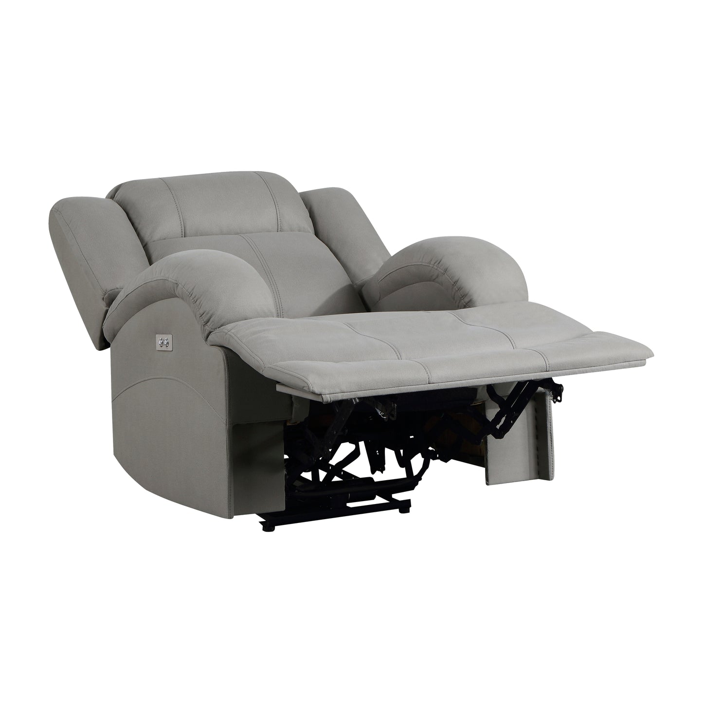 Homelegance Camryn Reclining Chair Power Recliner in Gray 9207GRY-1PW