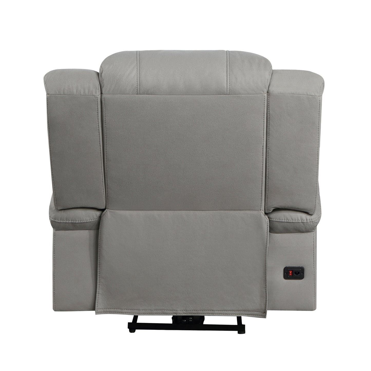 Homelegance Camryn Reclining Chair Power Recliner in Gray 9207GRY-1PW