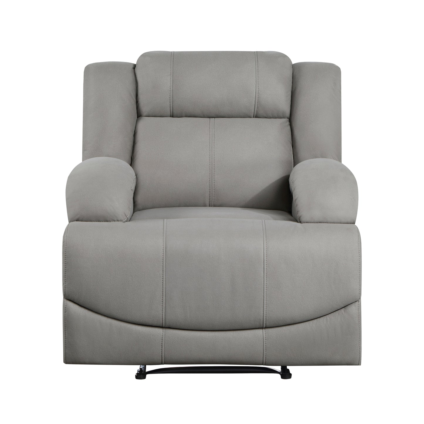 Homelegance Camryn Reclining Chair in Gray Polished Microfiber 9207GRY-1