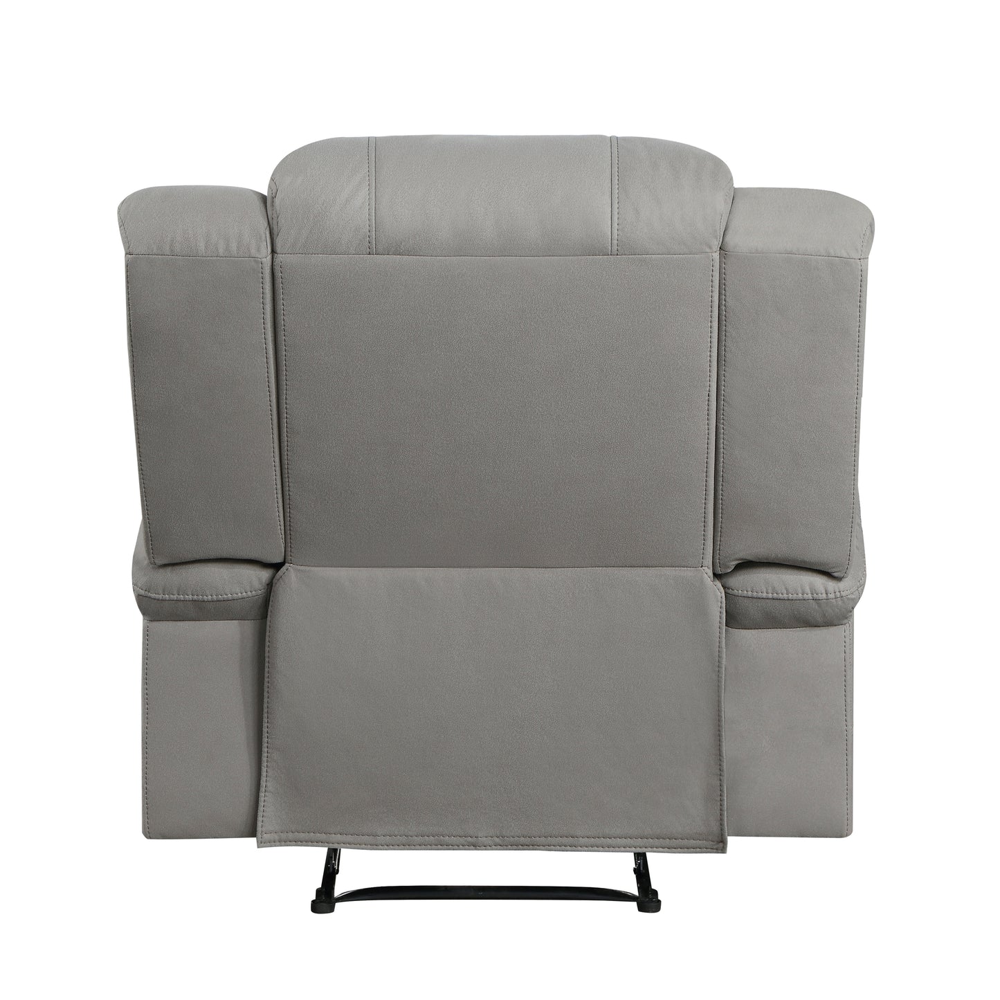Homelegance Camryn Reclining Chair in Gray Polished Microfiber 9207GRY-1
