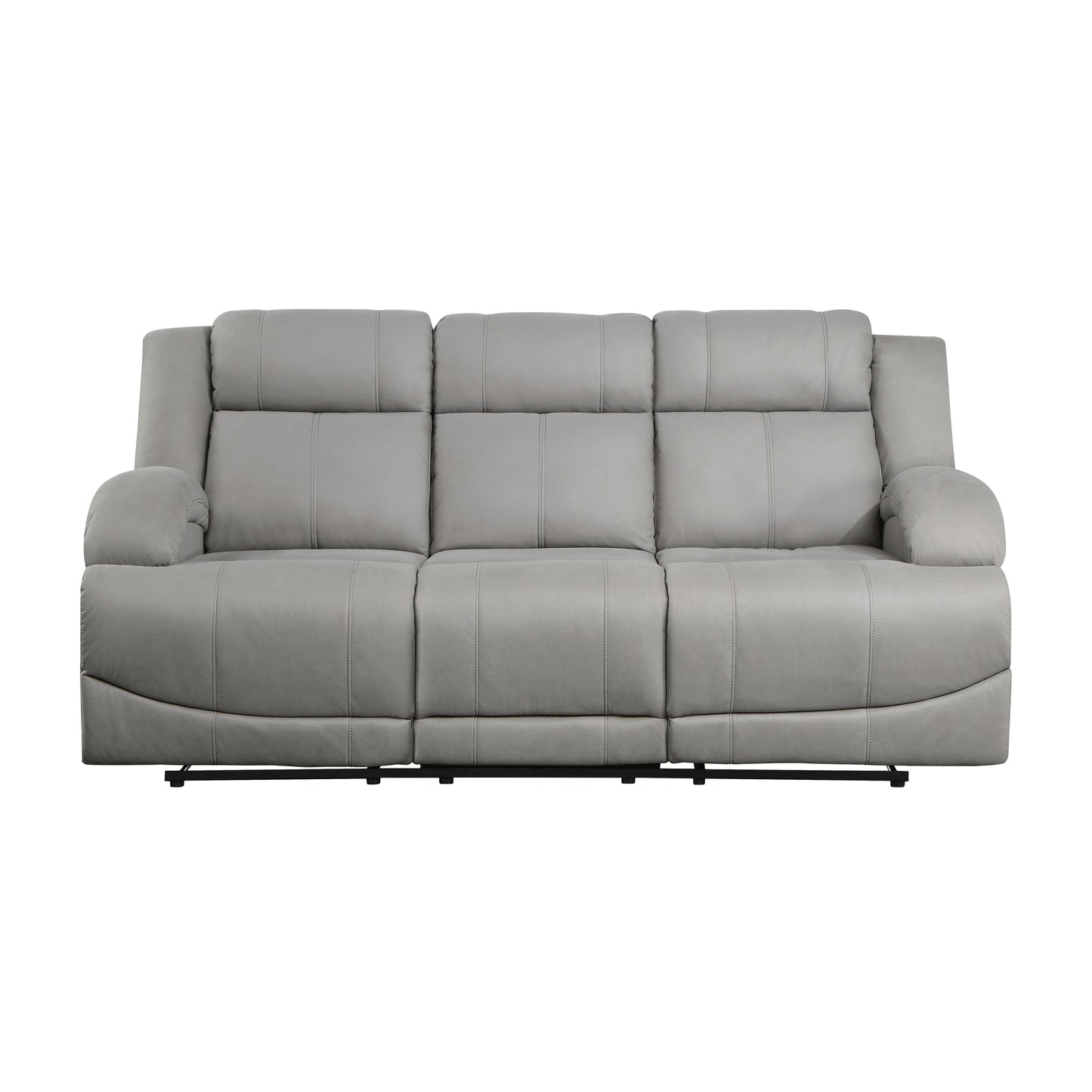 Homelegance Camryn Sectional Sofa Gray Polished Microfiber 9207GRY-3