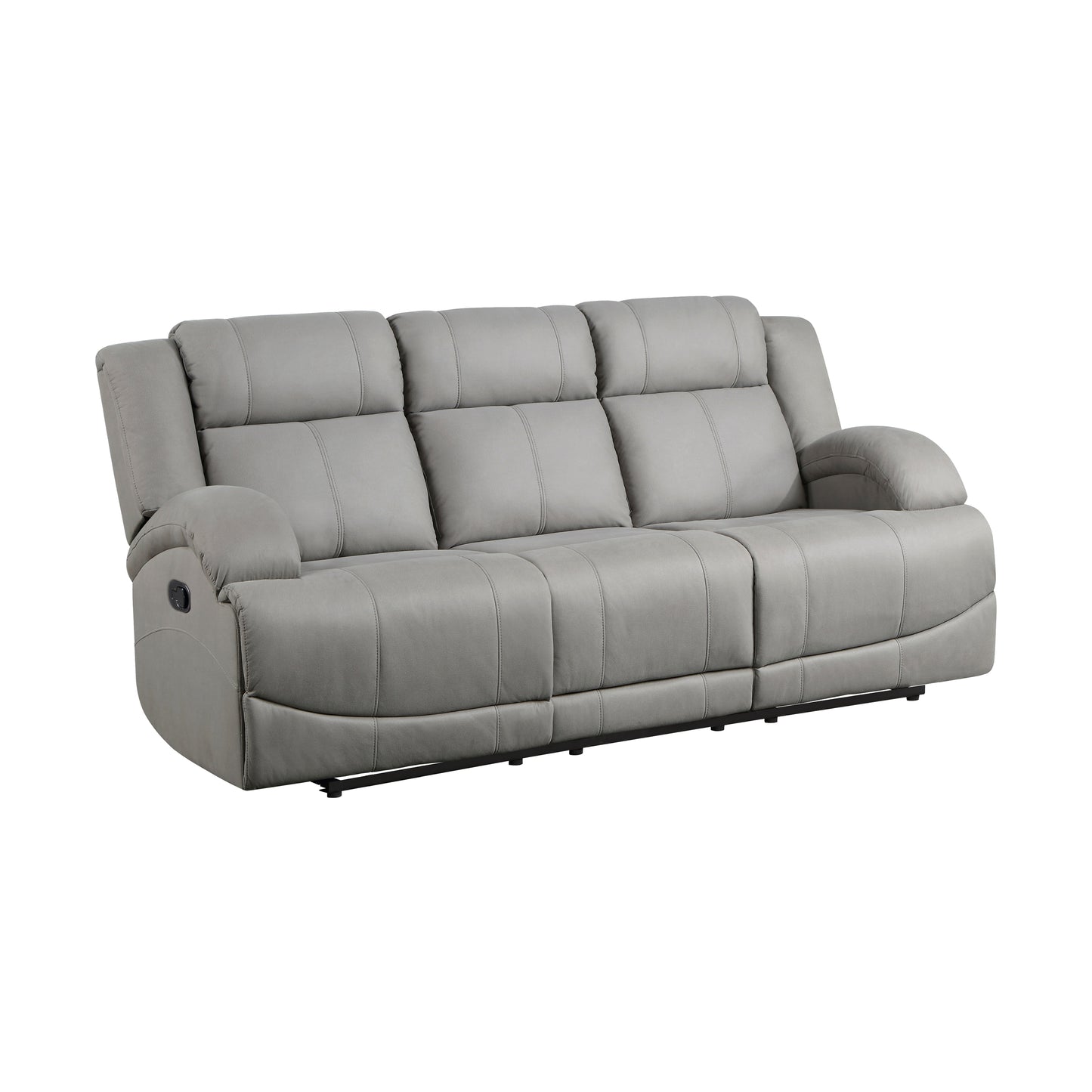 Homelegance Camryn Sectional Sofa Gray Polished Microfiber 9207GRY-3