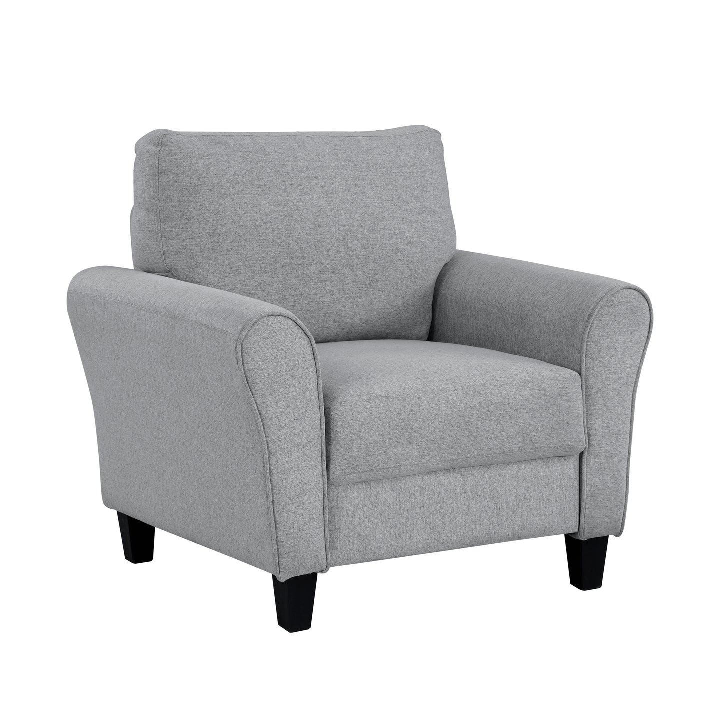 Homelegance Ellery Accent Chair in Dark Gray Textured Fabric 9209DG-1