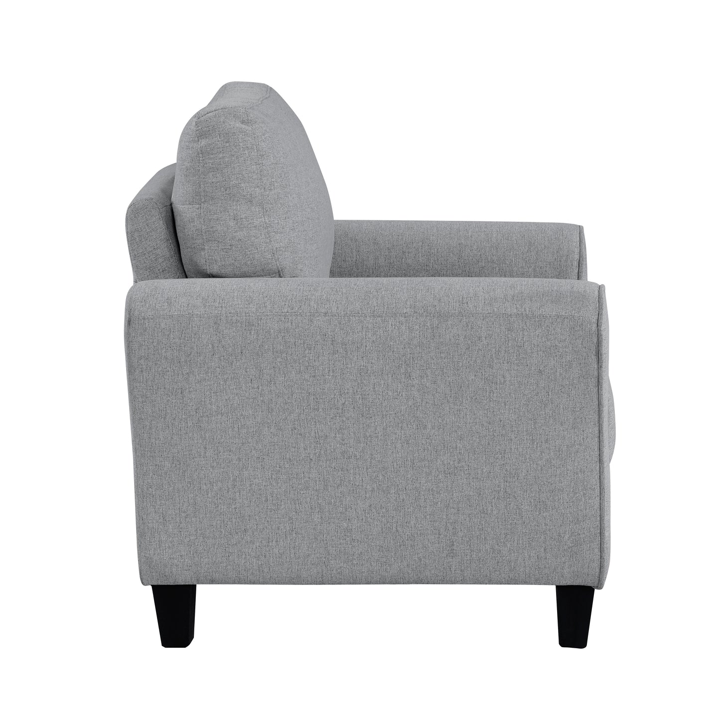 Homelegance Ellery Accent Chair in Dark Gray Textured Fabric 9209DG-1