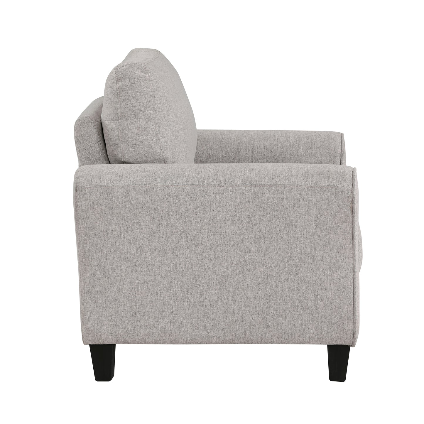 Homelegance Ellery Accent Chair in Textured Sand Fabric with Faux Wood Finish 9209SN-1