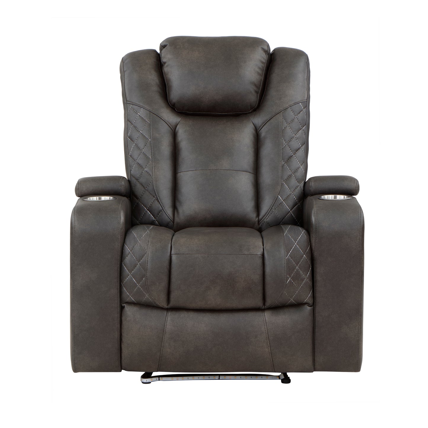 Homelegance Tabor Reclining Chair Power Recliner in Brownish Gray 9211BRG-1PWH