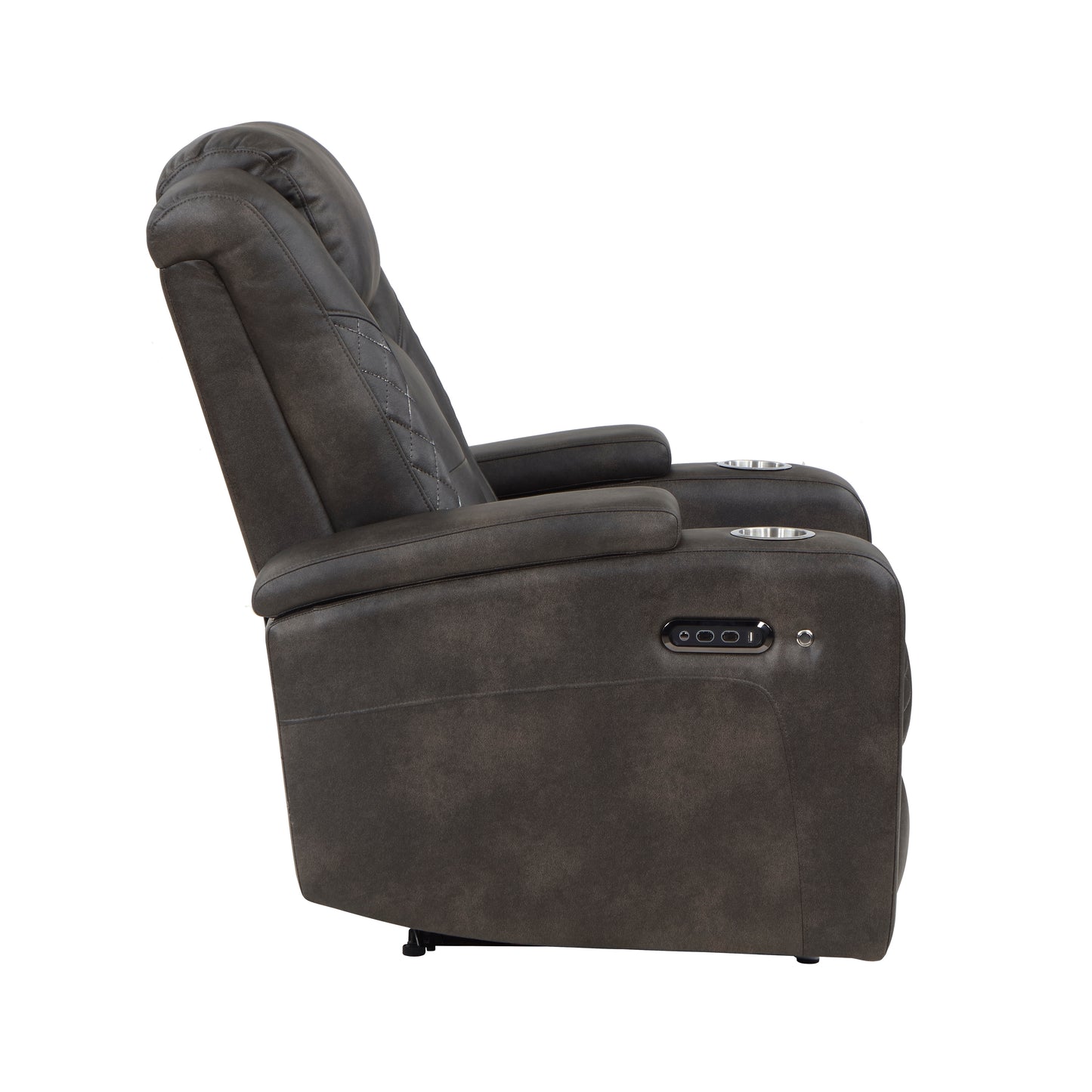 Homelegance Tabor Reclining Chair Power Recliner in Brownish Gray 9211BRG-1PWH