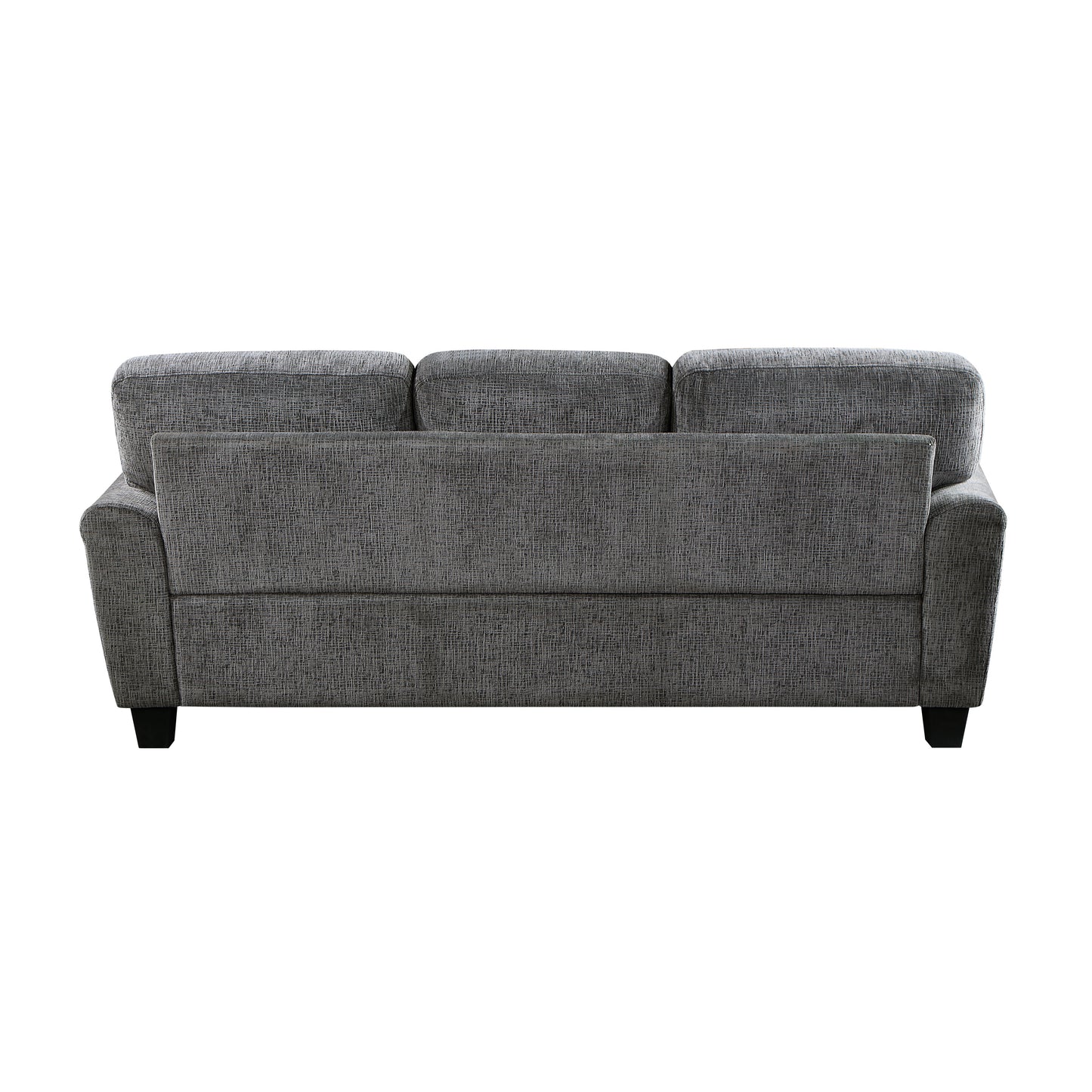Homelegance Duncan Sectional Sofa Dark Gray Chenille with Abstract Pillows 9214GY-3