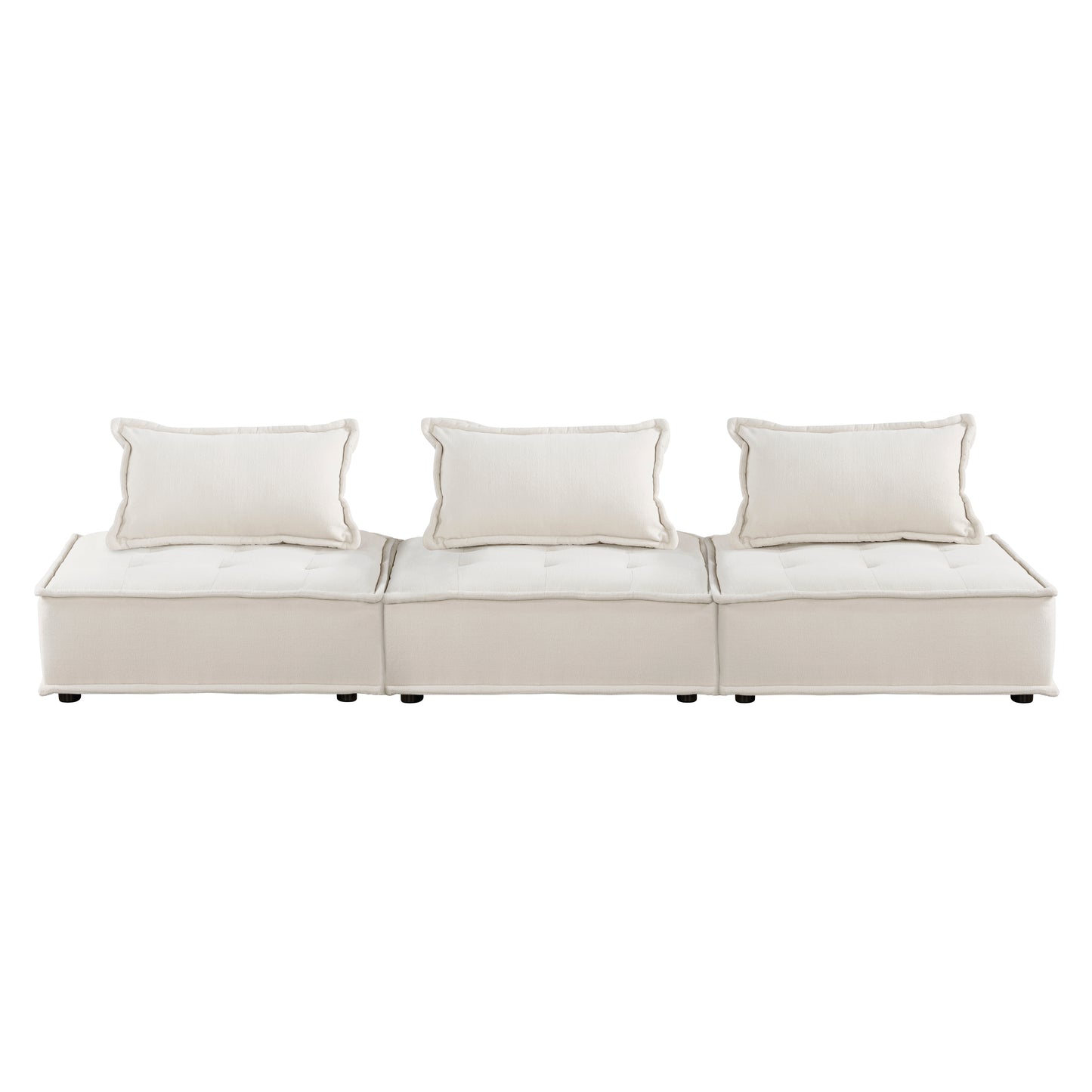 Homelegance Inman Sectional Sofa in Luxurious Beige Boucle 9237BE-3