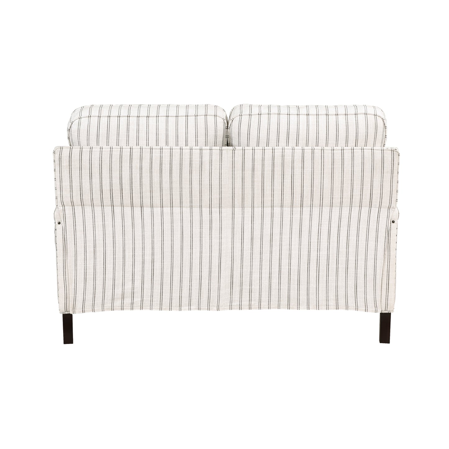 Homelegance Landrum Loveseat in Beige and Gray Textured Fabric 9257-2