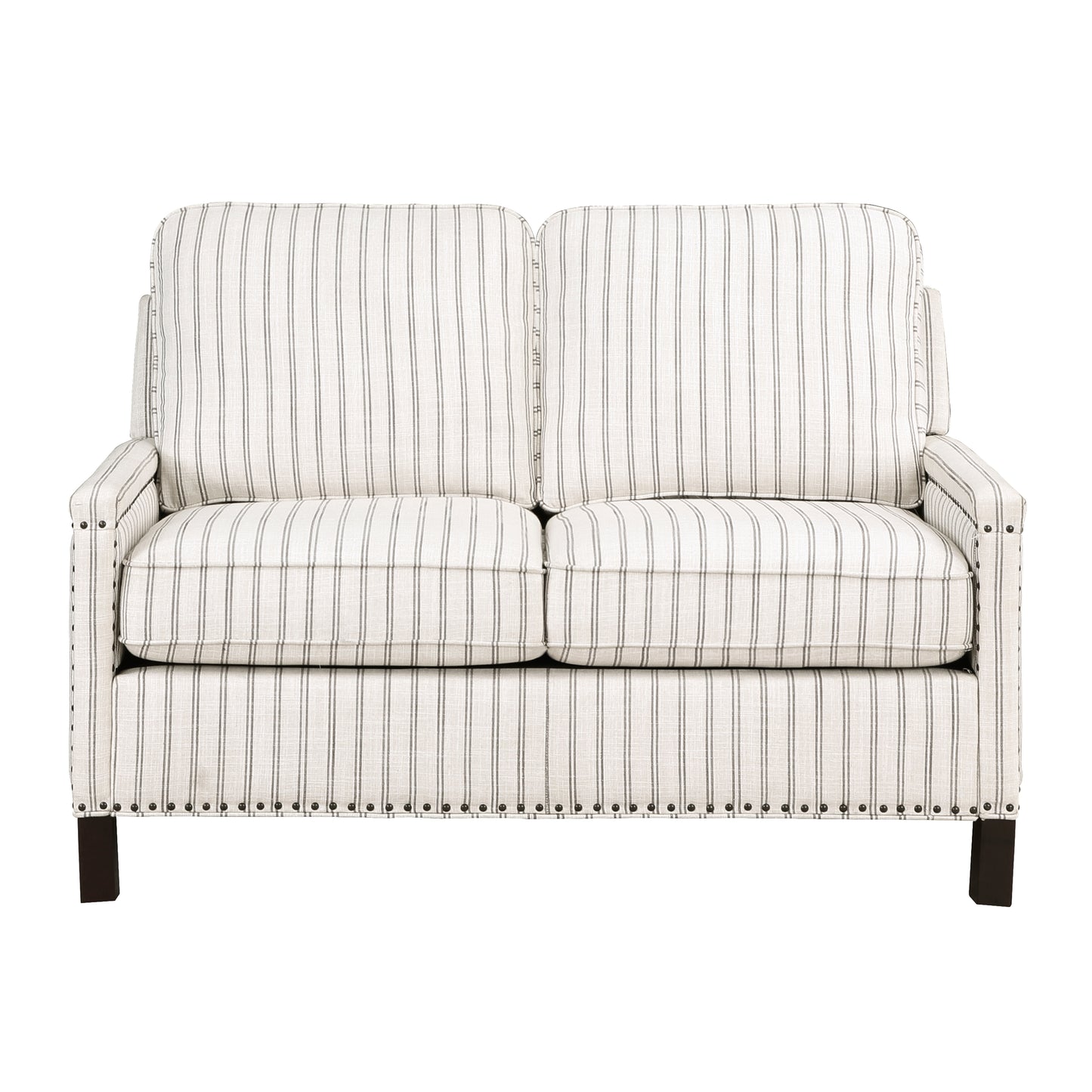 Homelegance Landrum Loveseat in Beige and Gray Textured Fabric 9257-2